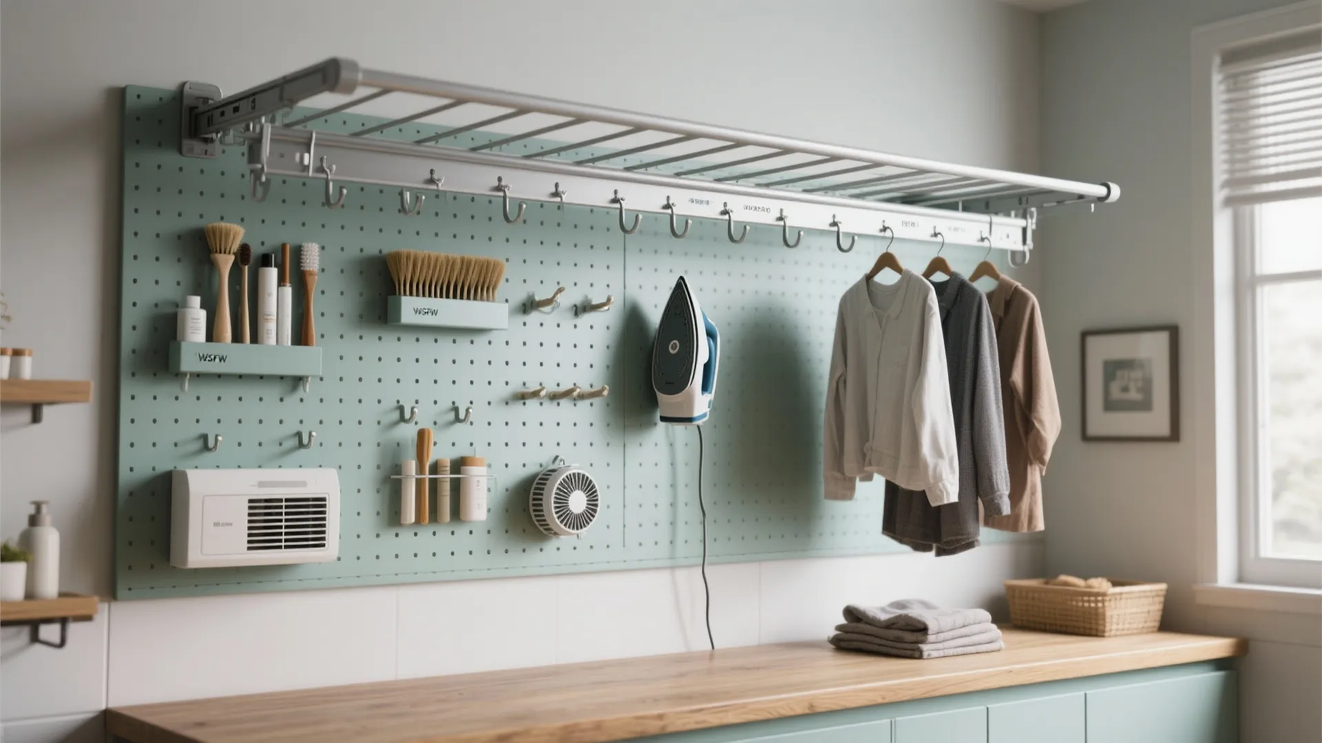 4. Vertical drying and pegboards