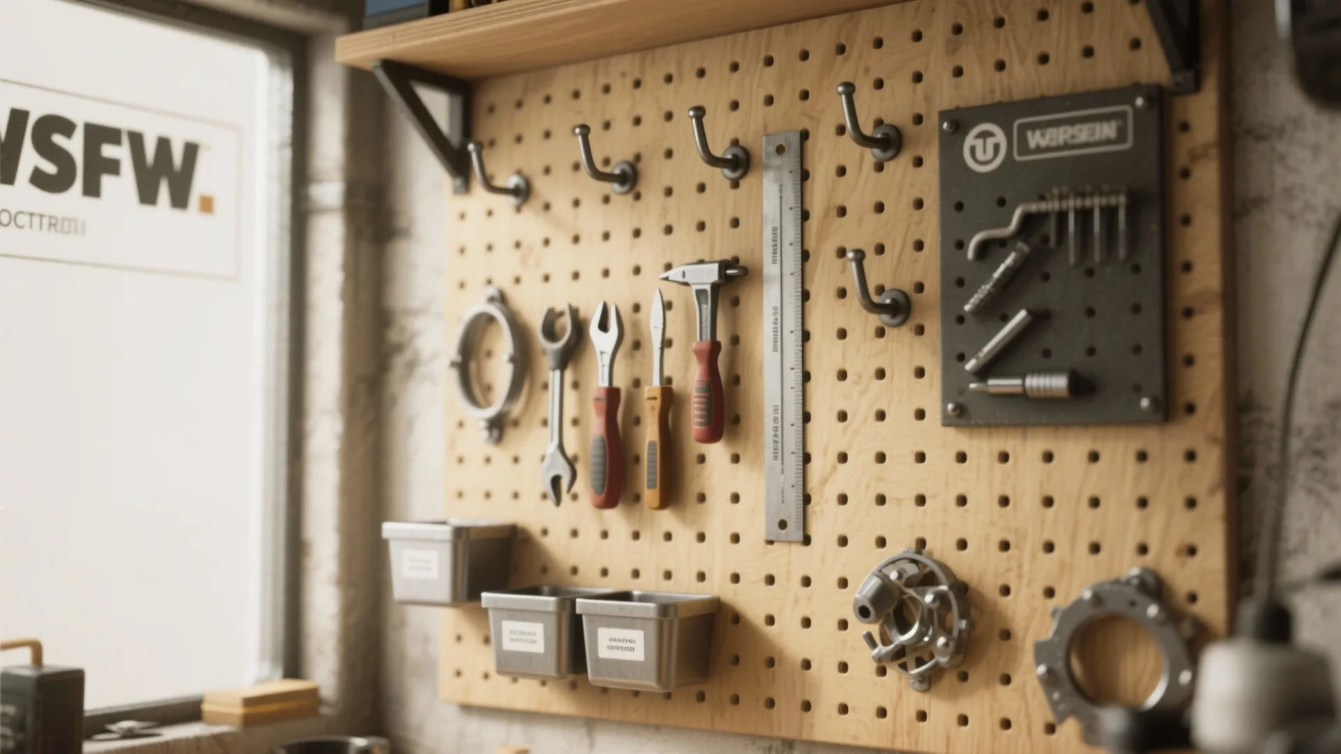 Small Space Workbench Storage: 5 Ideas: Practical, stylish and compact workbench storage ideas I use for tiny workshops and multi-use rooms
