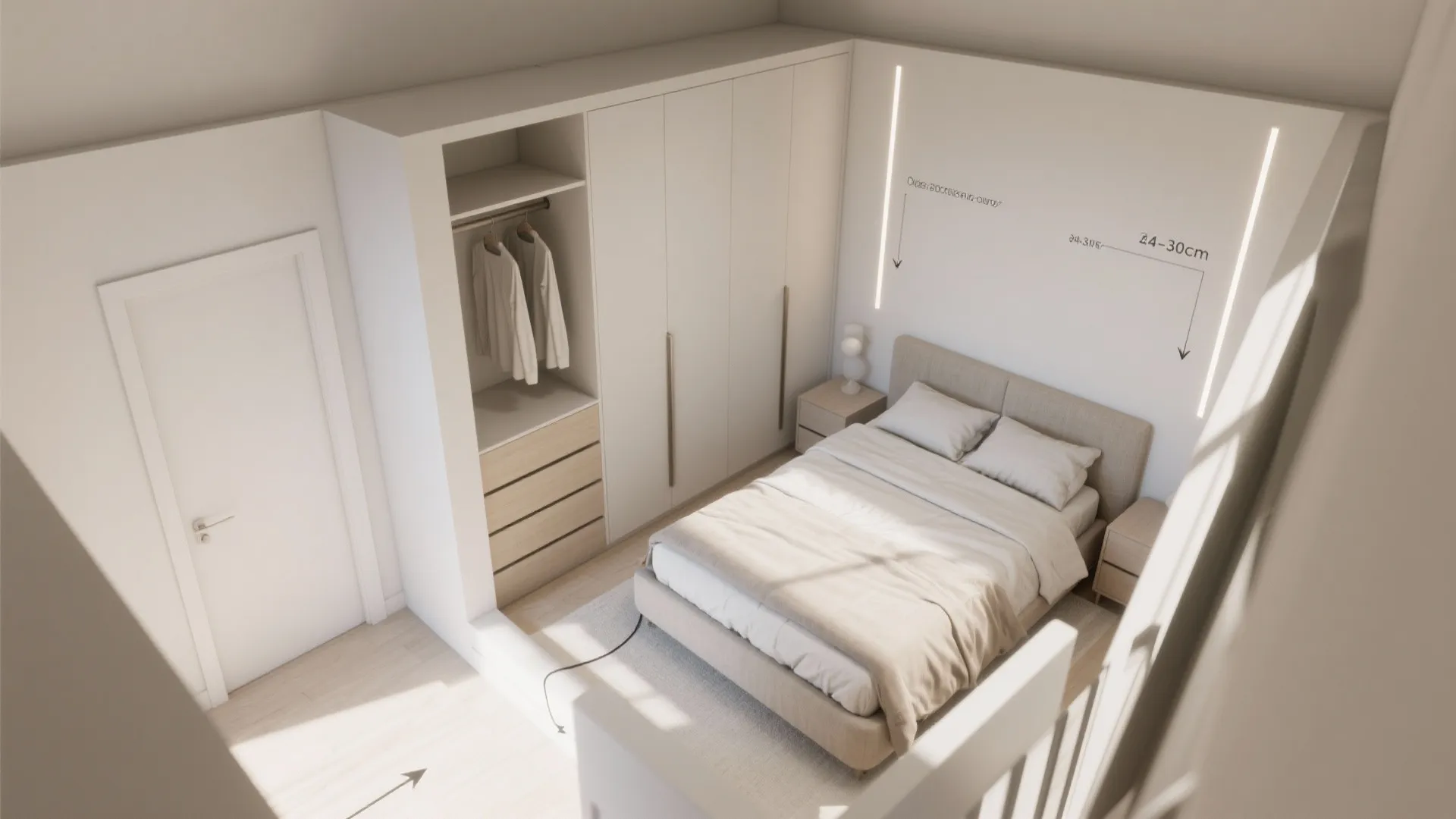 Tall, narrow dresser and vertical organizers