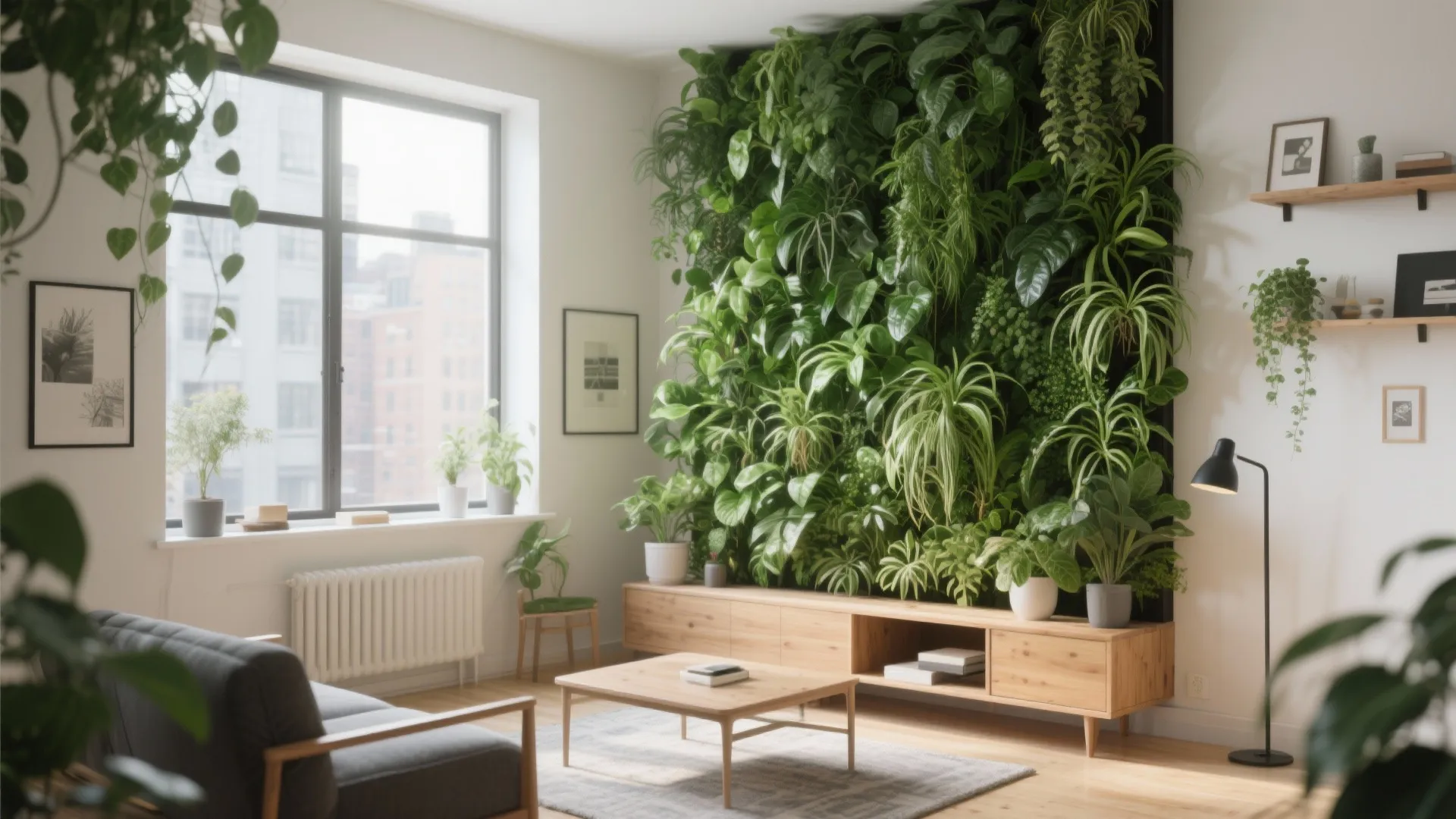 Vertical Plant Wall for Visual Impact