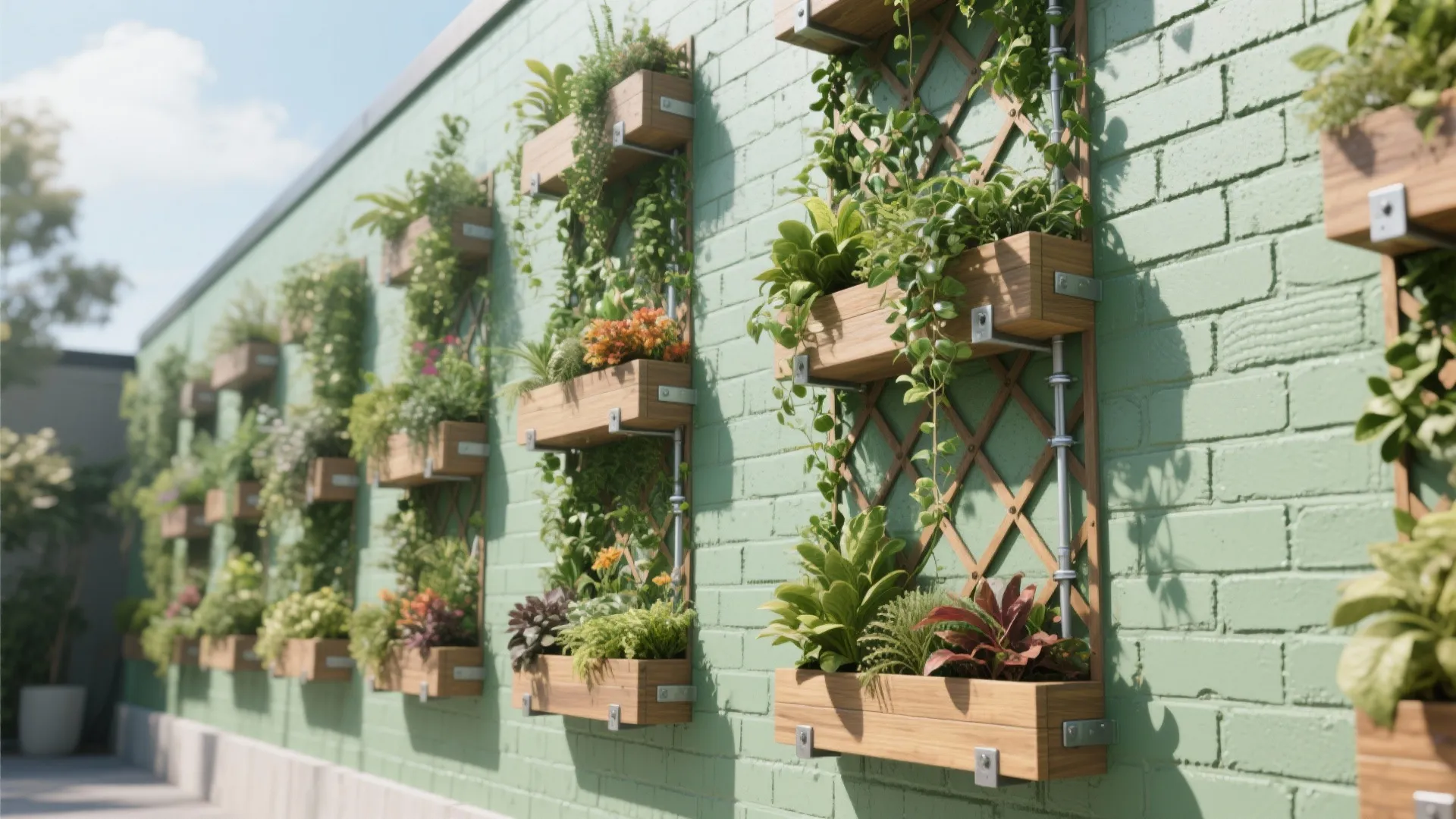 Vertical Planter Wall