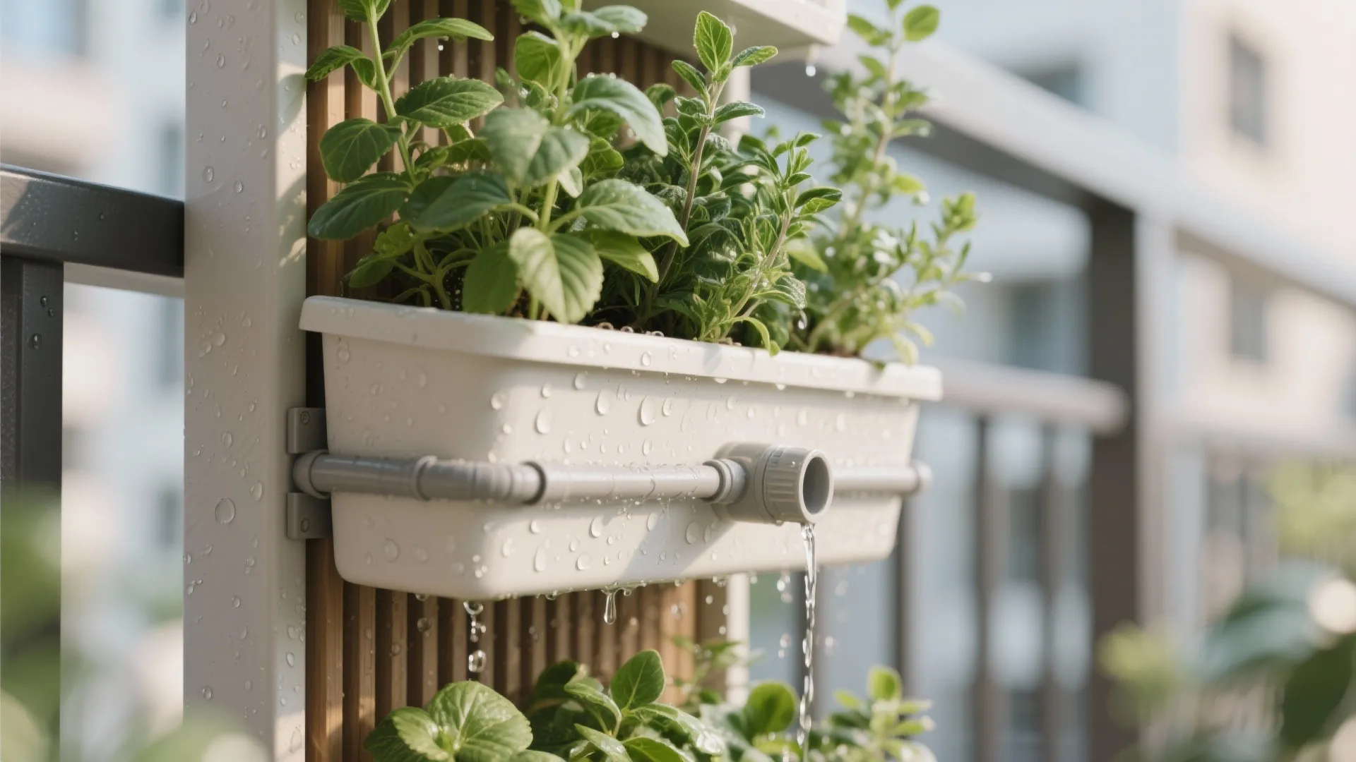 Vertical Gardening Meets Slim Benches