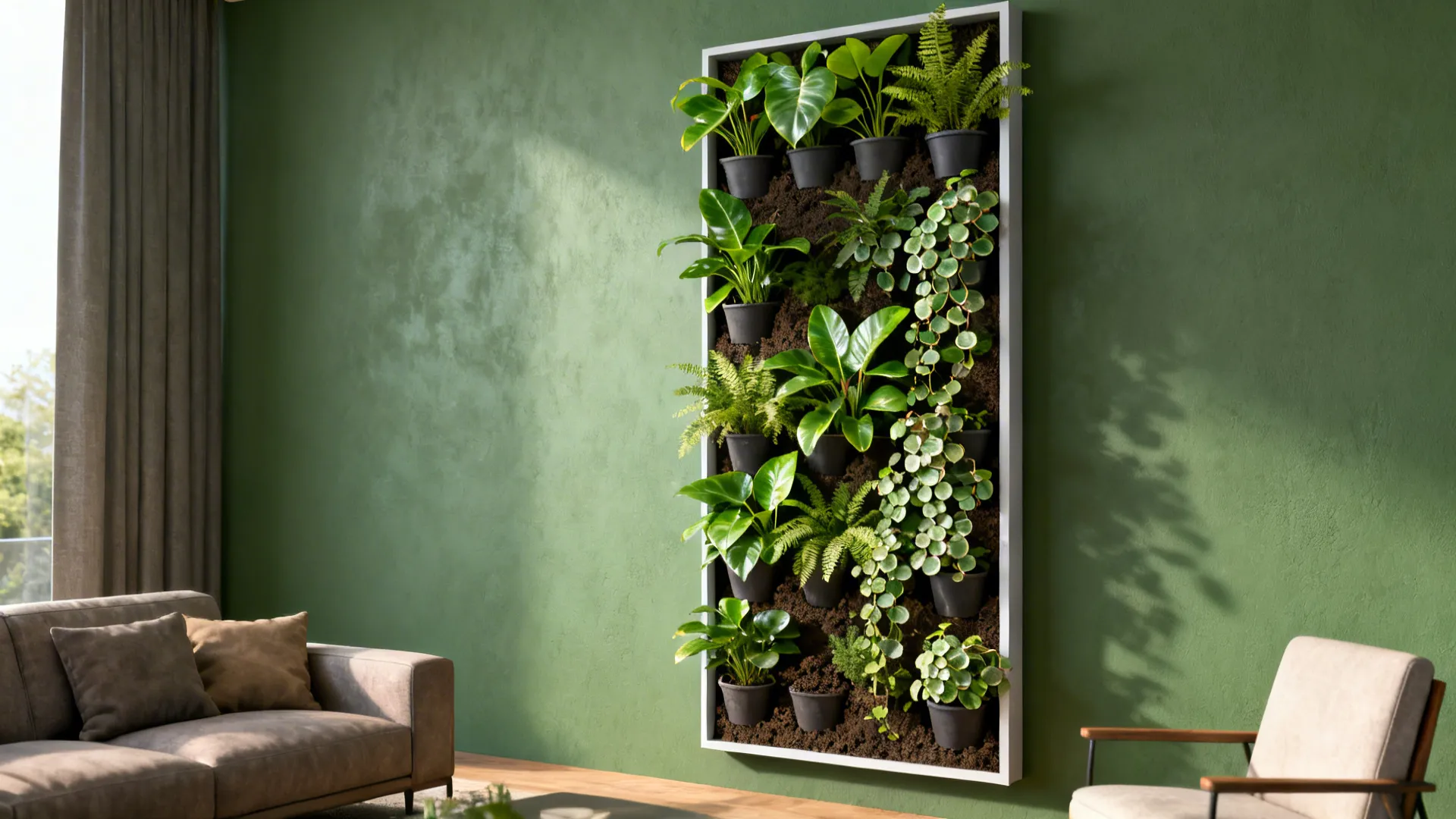 2. Vertical planter panels