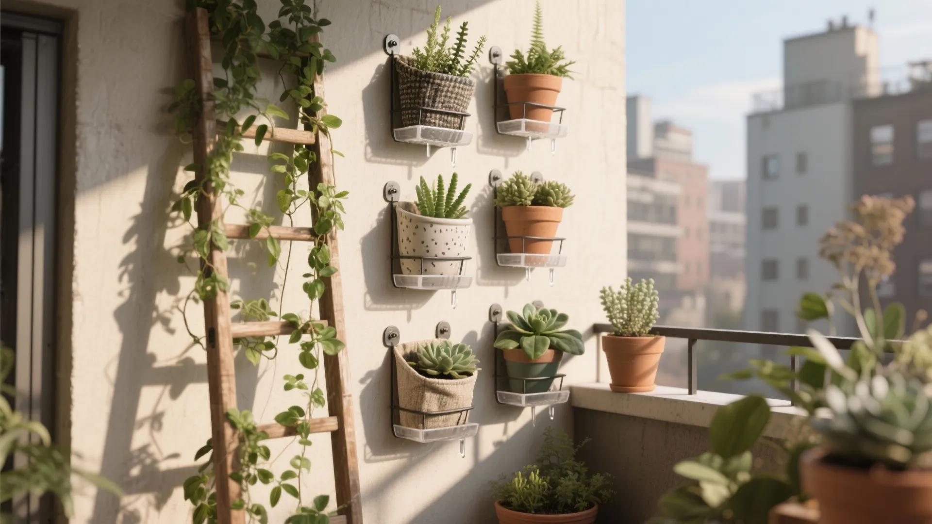 1. Vertical planters — think up, not out