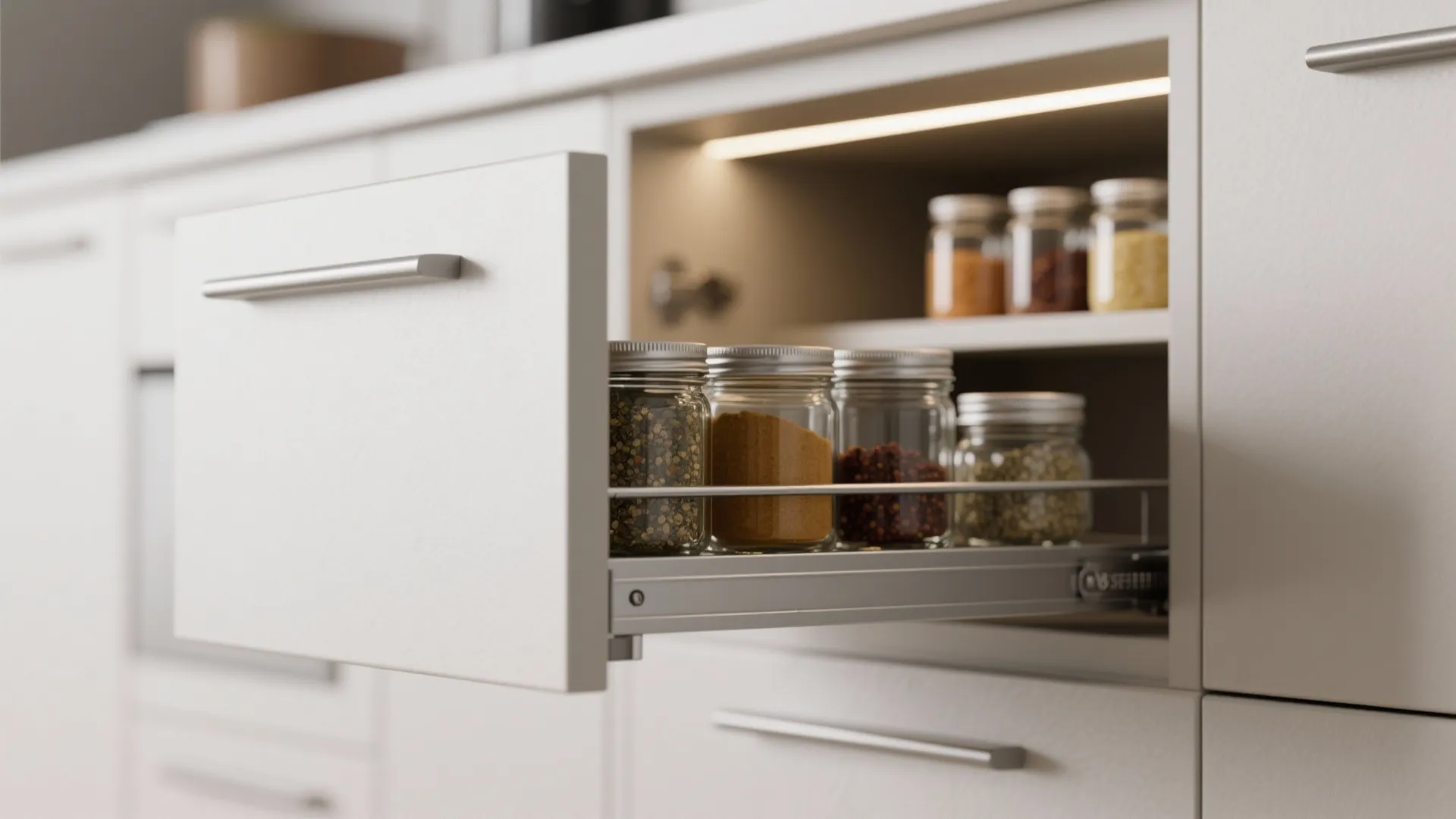Minimalist kitchen storage that actually works