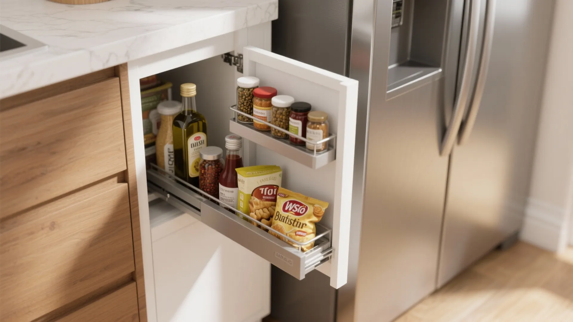 1. Vertical Pull-Out Cabinets