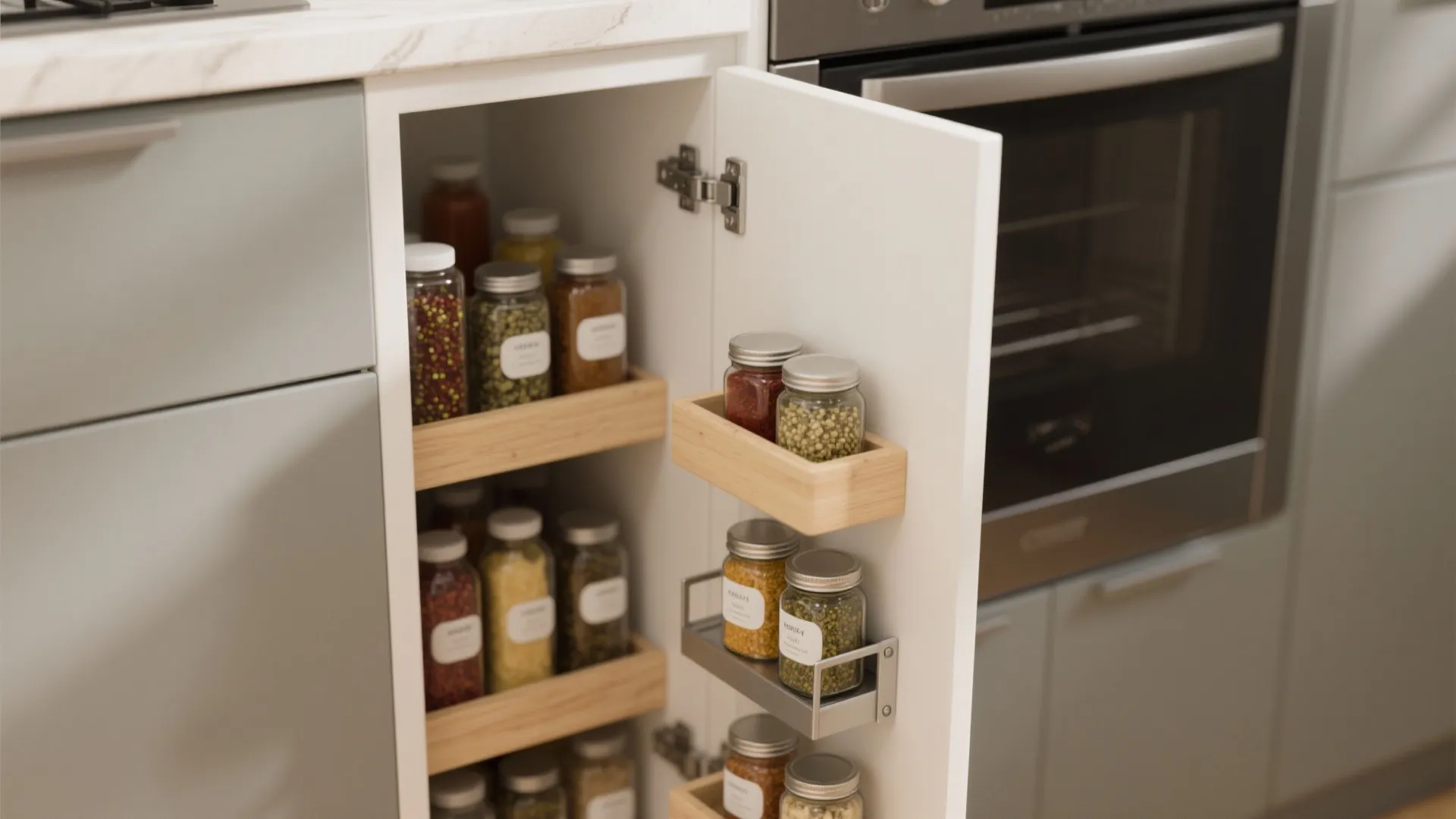 Vertical pull-out pantry