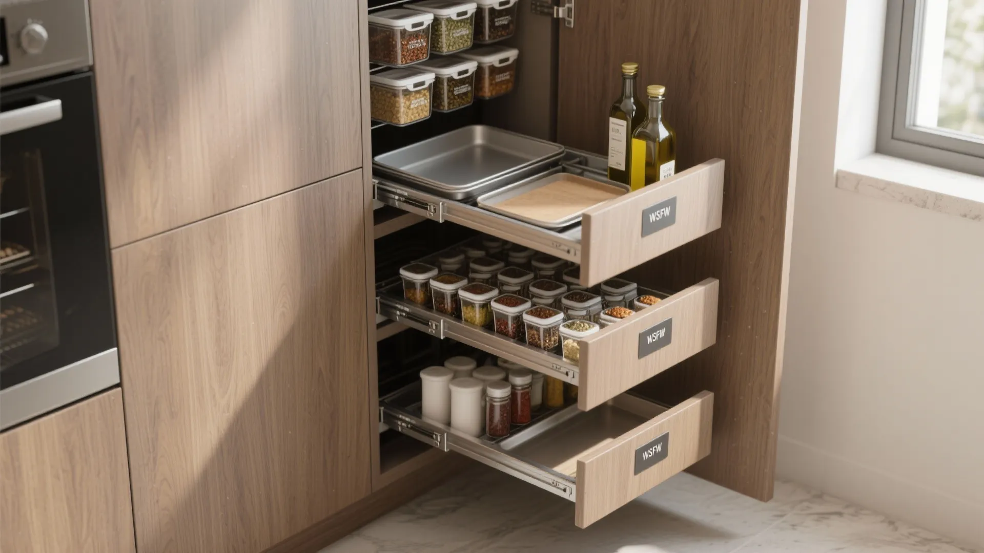 1. Vertical Pull-Outs and Tall Slim Cabinets