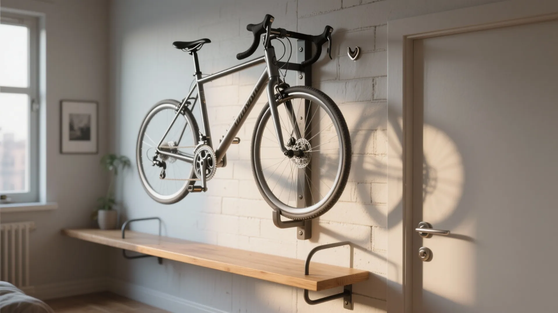 1. Vertical wall racks with personality