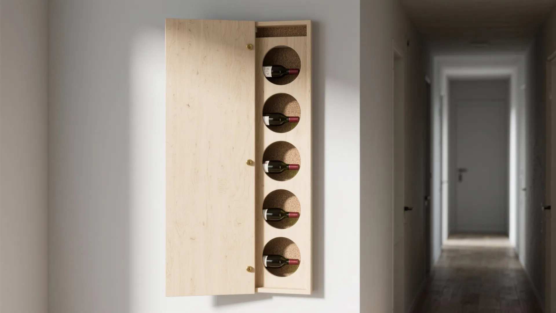 1. Narrow vertical rack with staggered holes