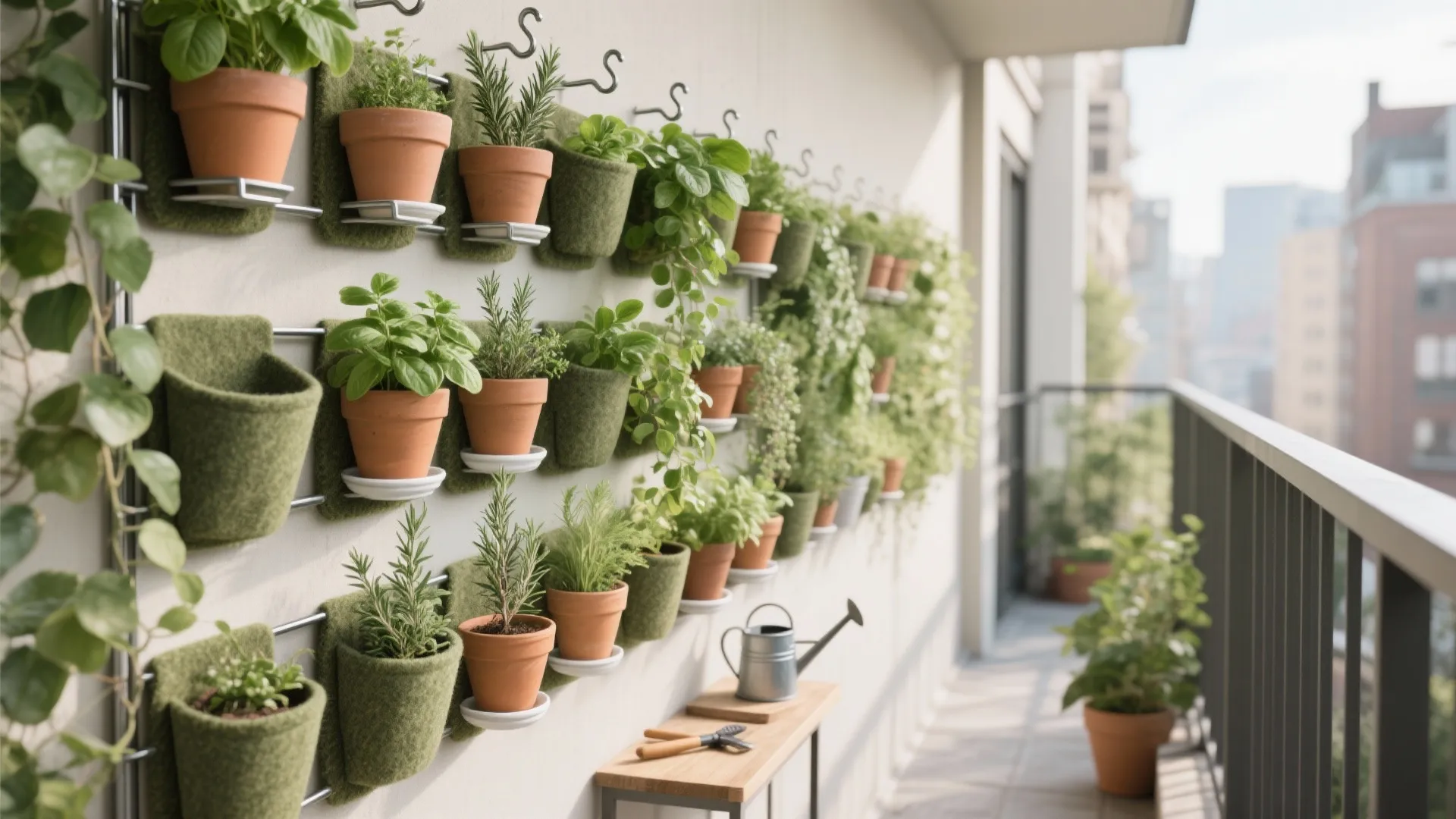 Vertical planting + modular racks