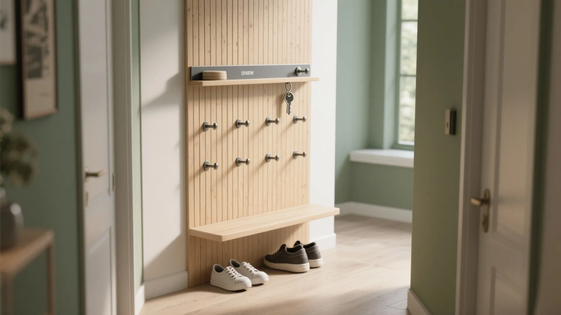 1. Vertical wall-mounted combo