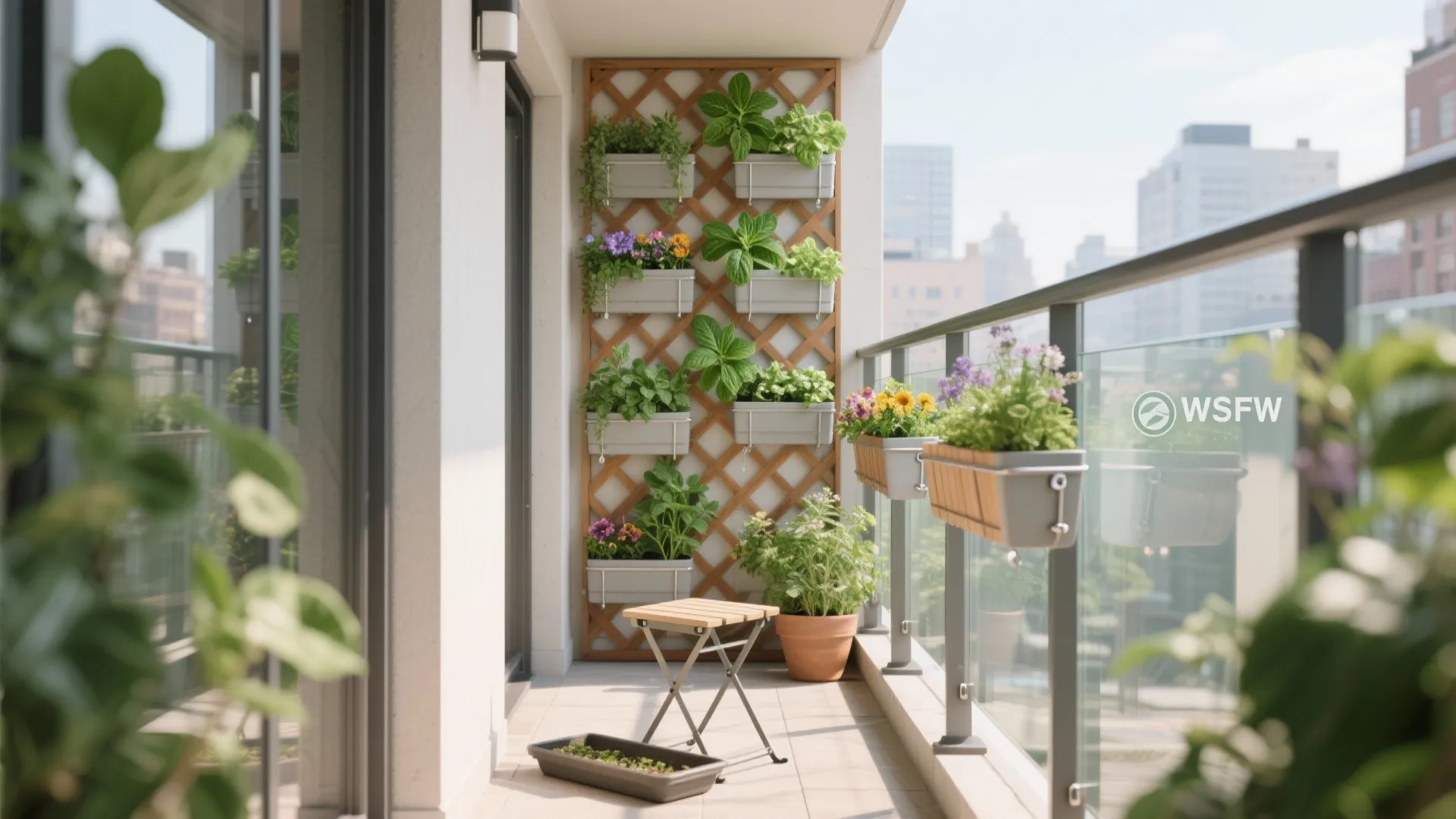 Vertical Green Wall & Rail Planters