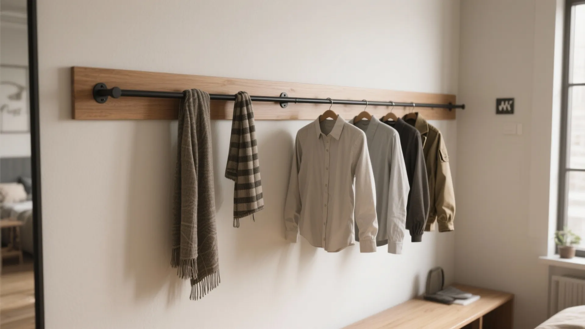 Clothes Hanging Ideas: 5 Small Space Solutions: Practical, budget-friendly ways I use to hang clothes in tiny apartments and still keep things tidy
