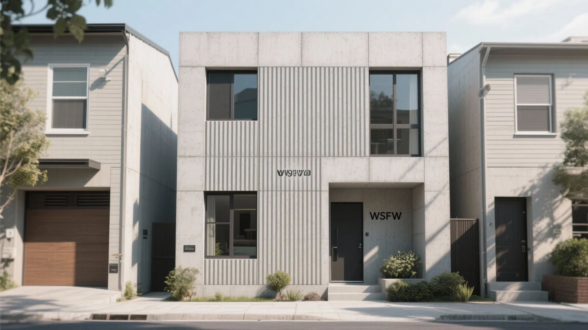 5. Vertical Ribbed Cement Panels