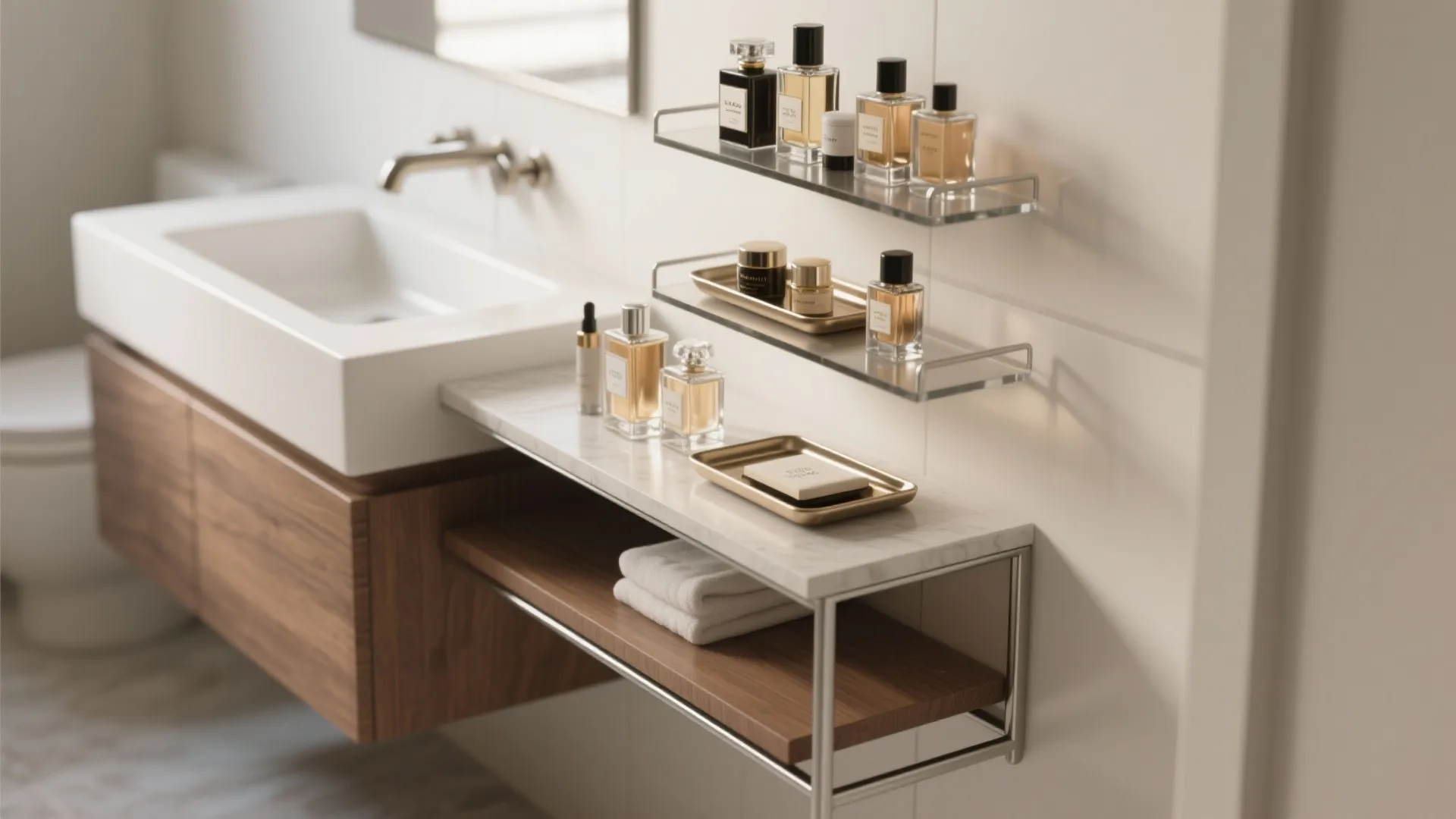 2. Elevate with vertical storage and risers