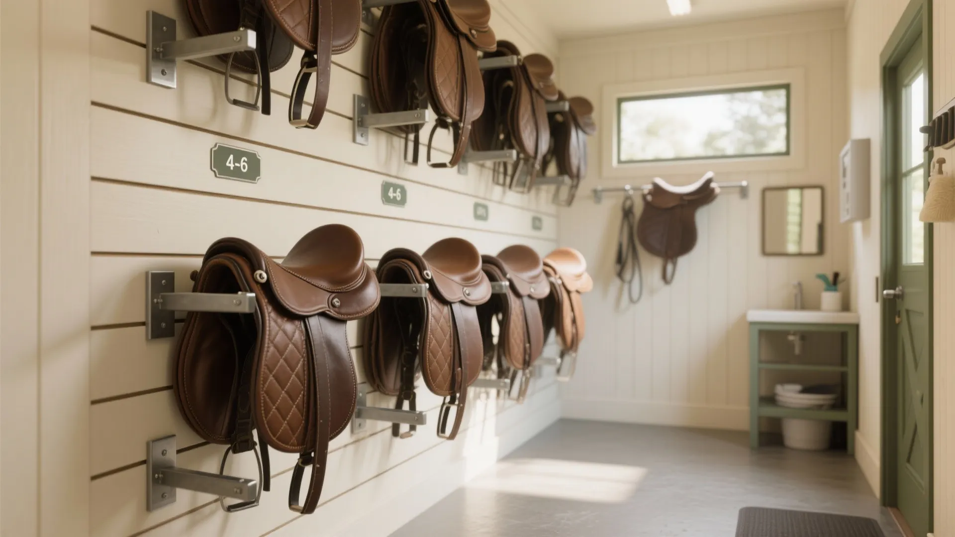 Vertical Saddle Wall with Modular Racks