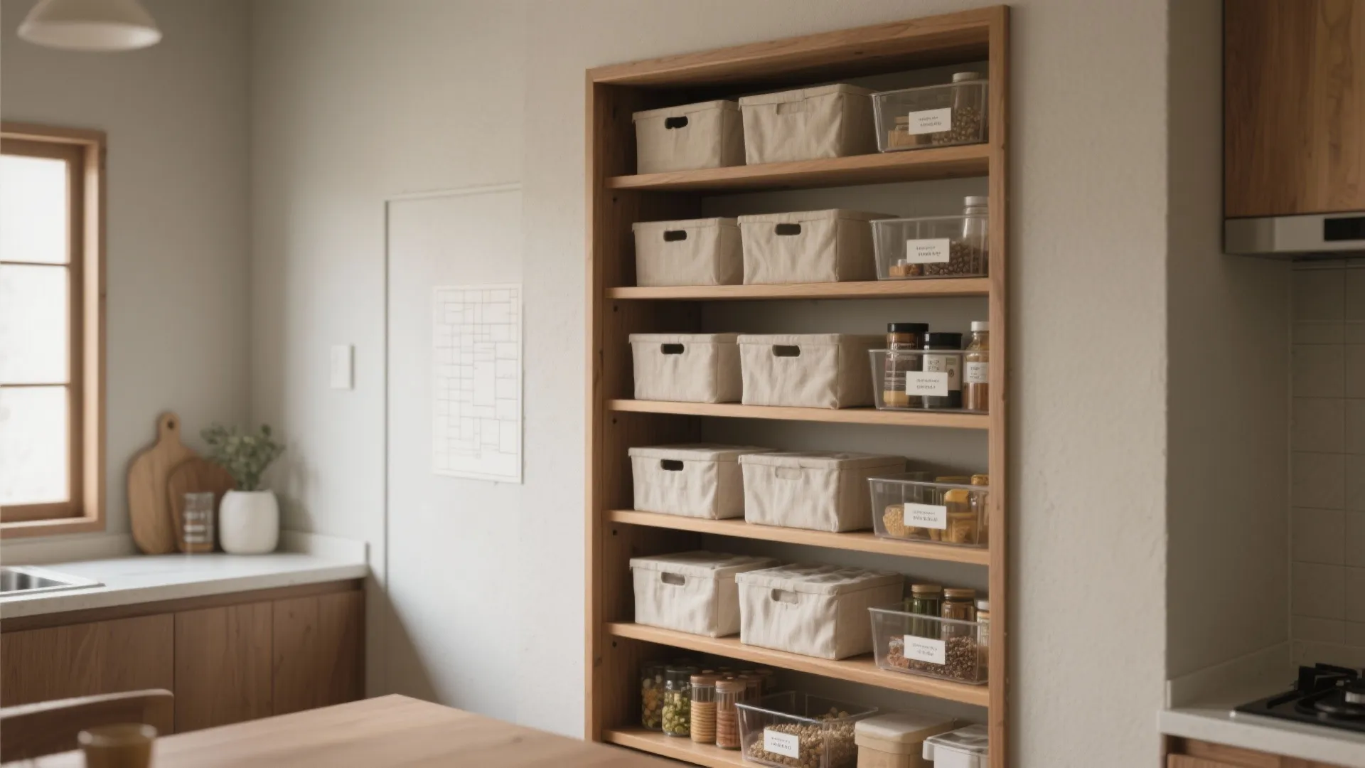 Tips 3: パントリーは“縦と浅い”で作る（收纳技巧）