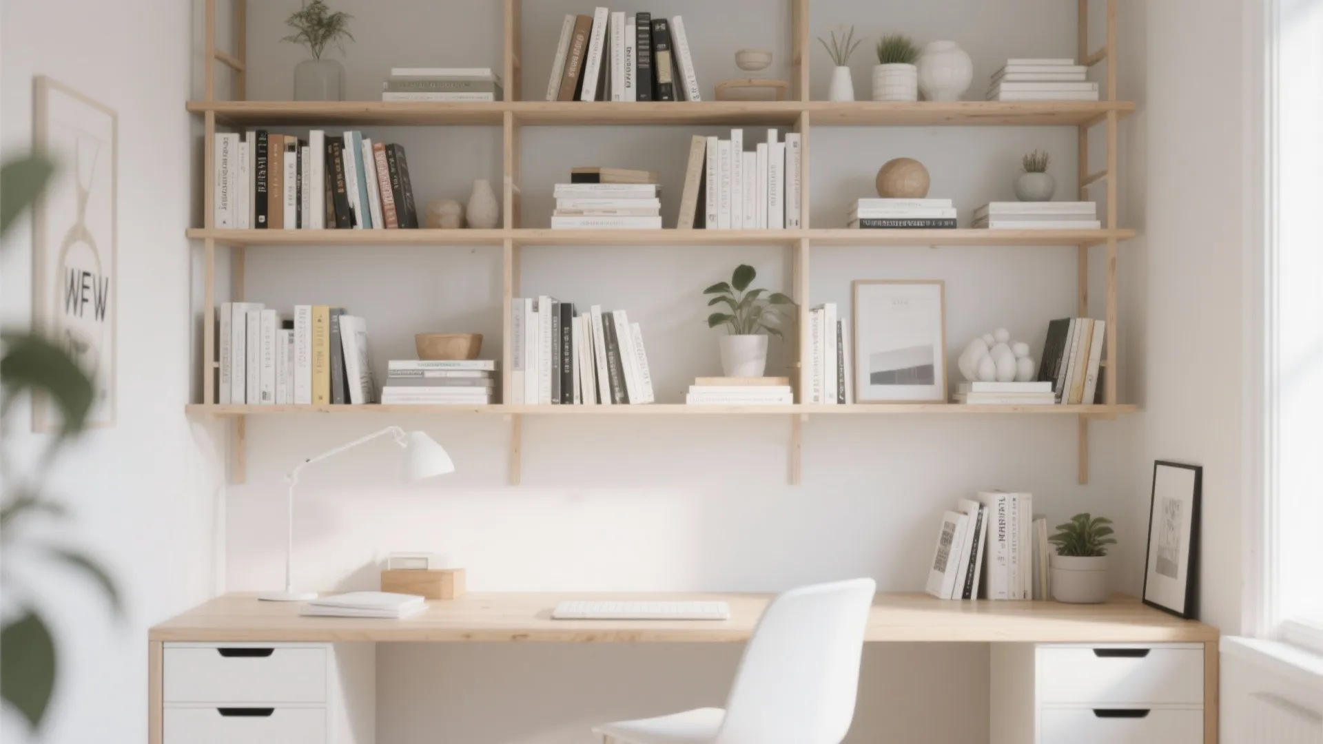 3. Vertical Storage Shelves