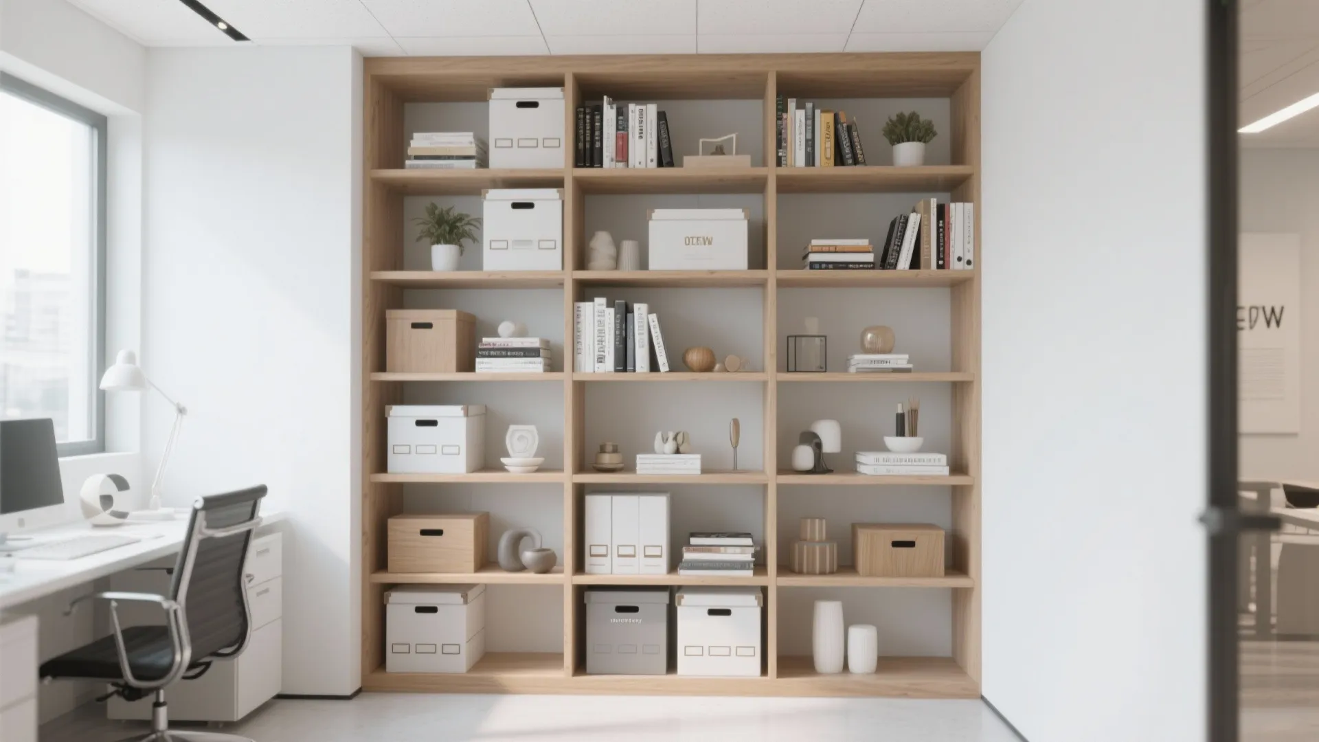 2. Vertical Storage Shelves