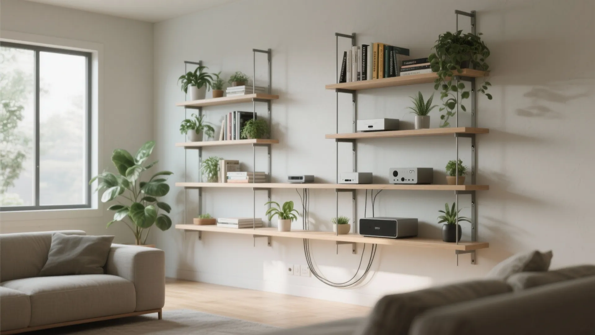 3. Vertical media and shelving systems