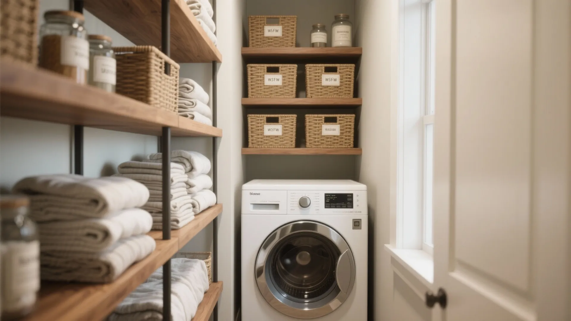 1. Go Vertical: Shelves That Hug the Wall