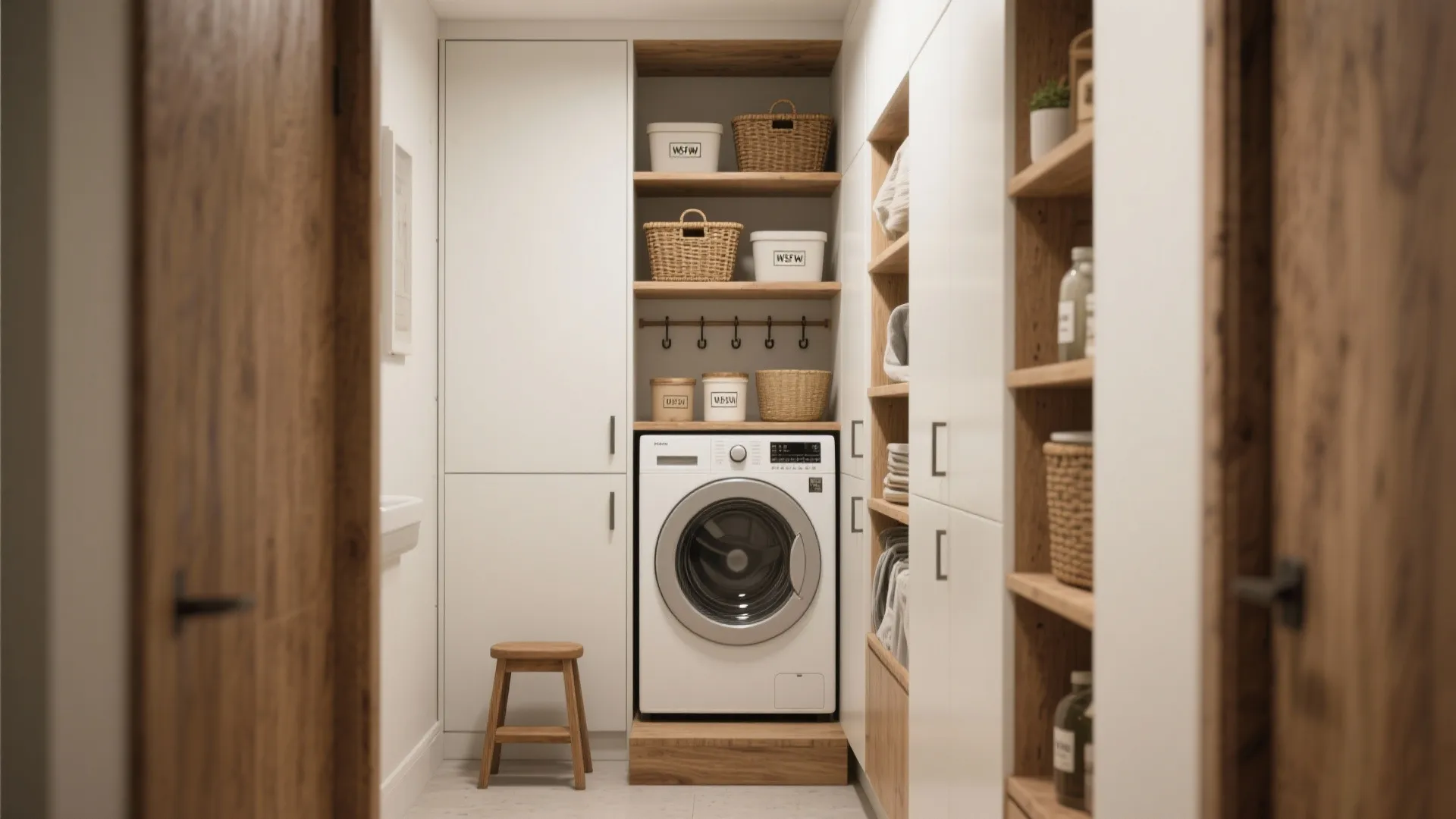 1. Go vertical with shelving and cabinets