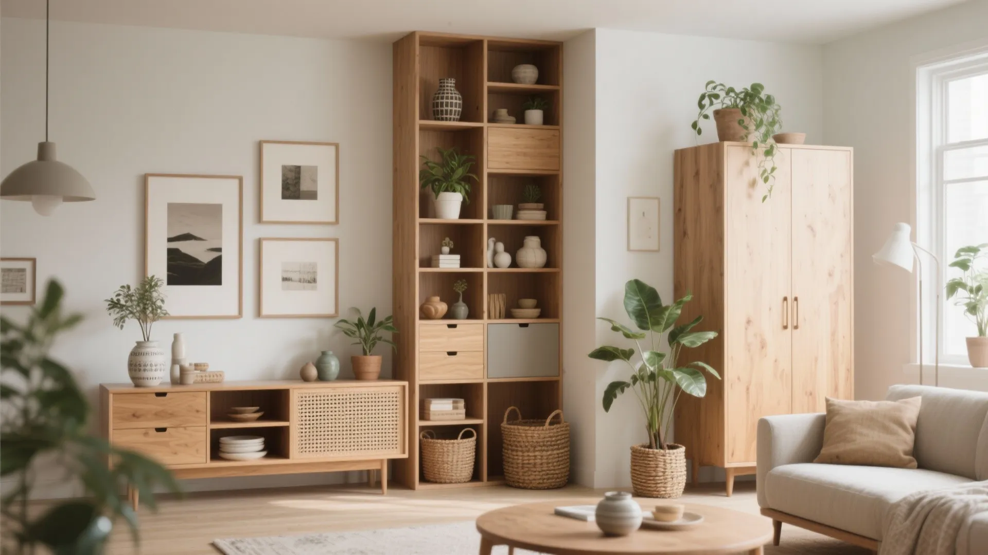 4. Vertical layers and open shelving