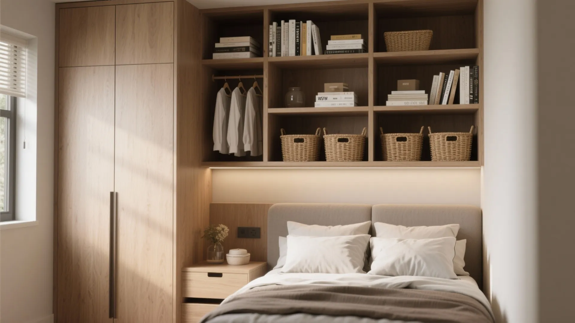 2. Vertical layering — shelves and niches