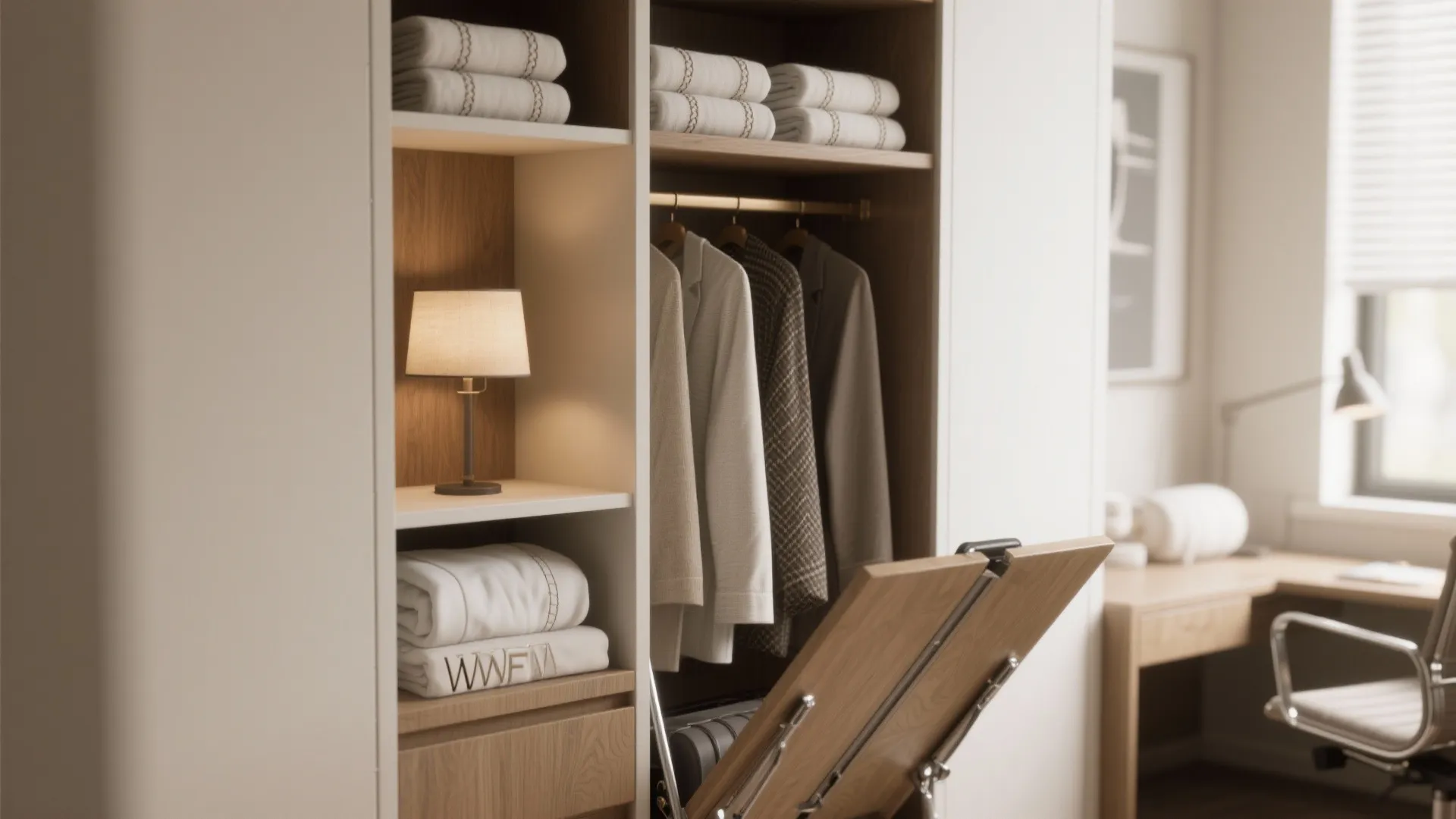 4. Vertical hospitality: shelves, niches and fold-out appliances