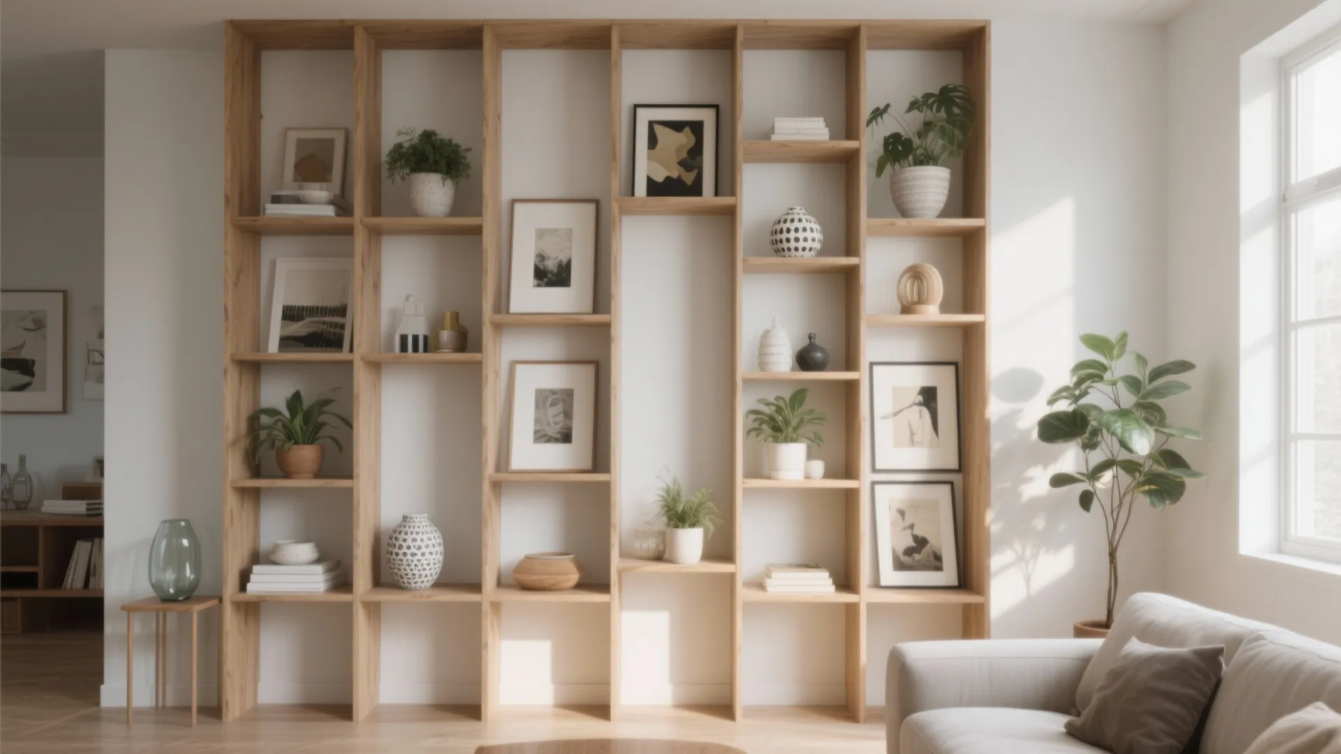 2. Embrace vertical shelving — but keep it light