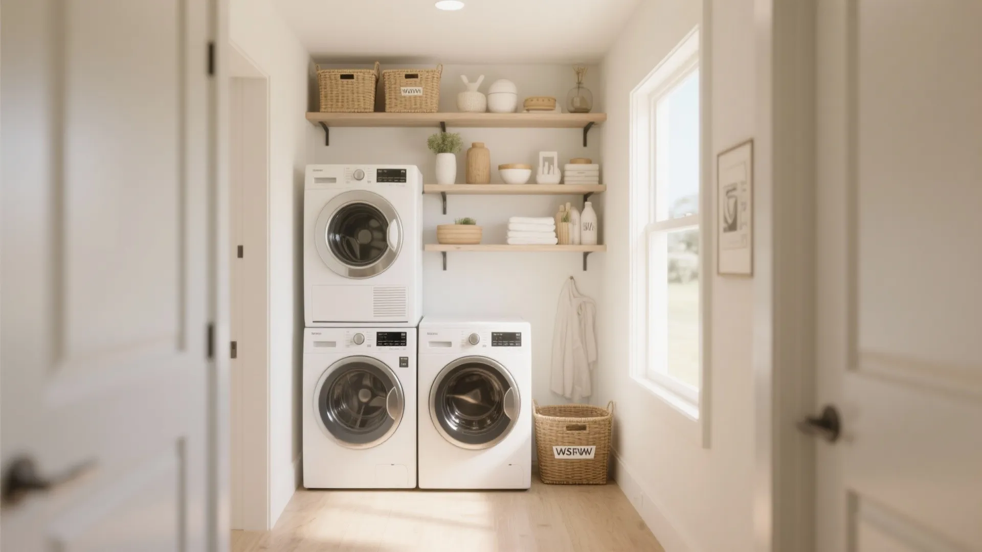 2. Go Vertical with Floating Shelves