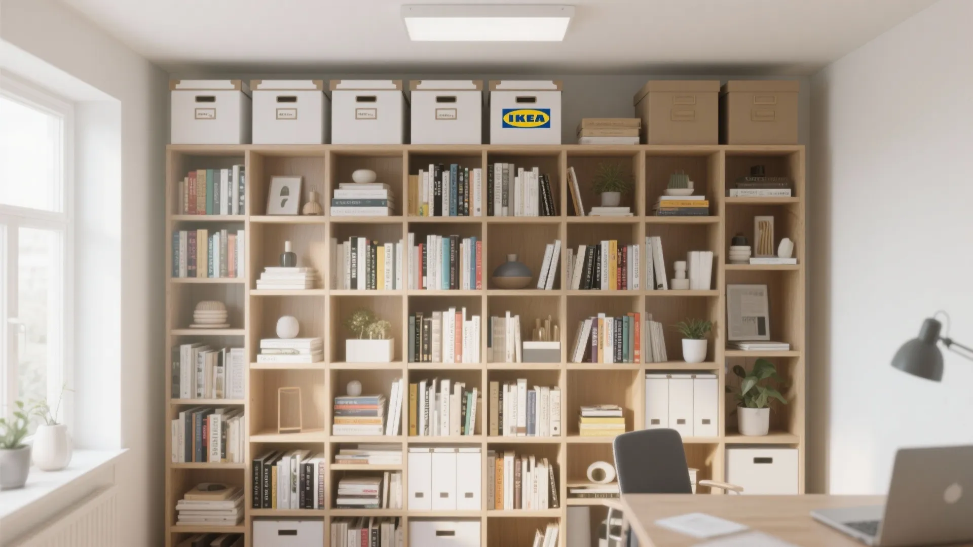 2. Vertical shelving for maximum reach