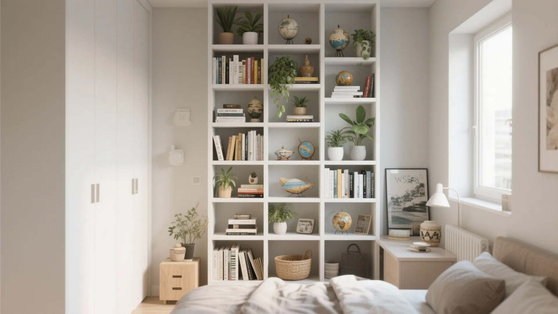 Idea 2: Vertical Shelving Units