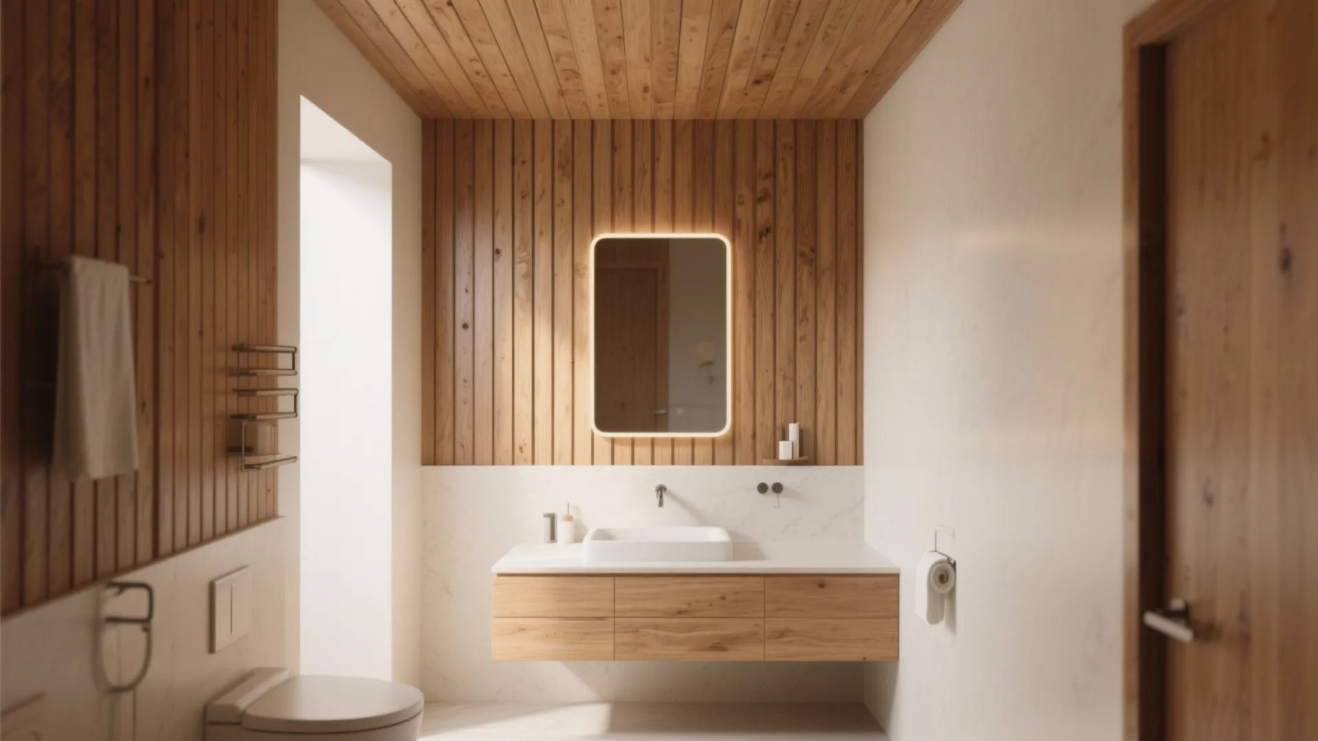 3. Vertical Slat or Shiplap Panels