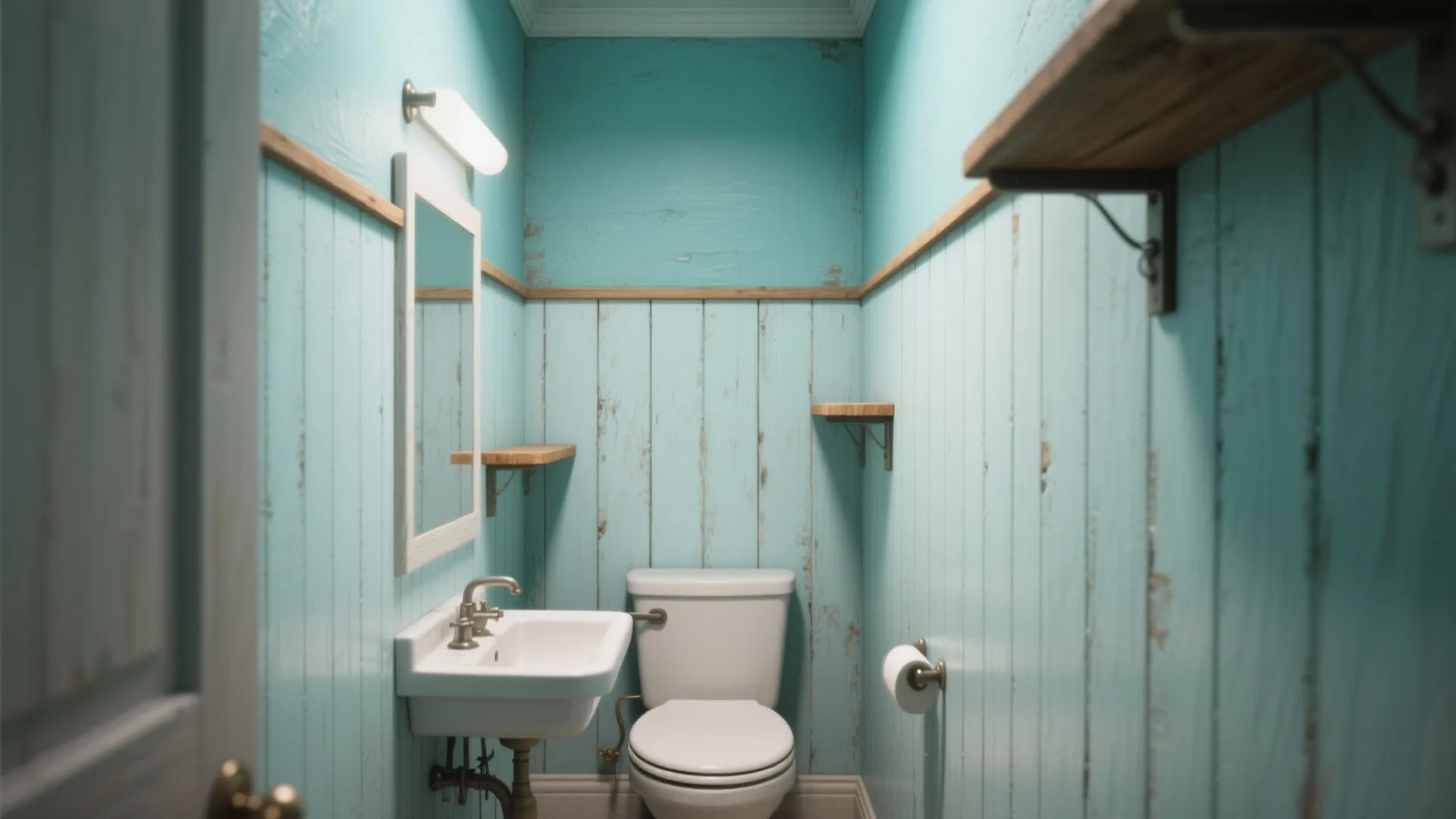 2. Vertical shiplap or beadboard for height