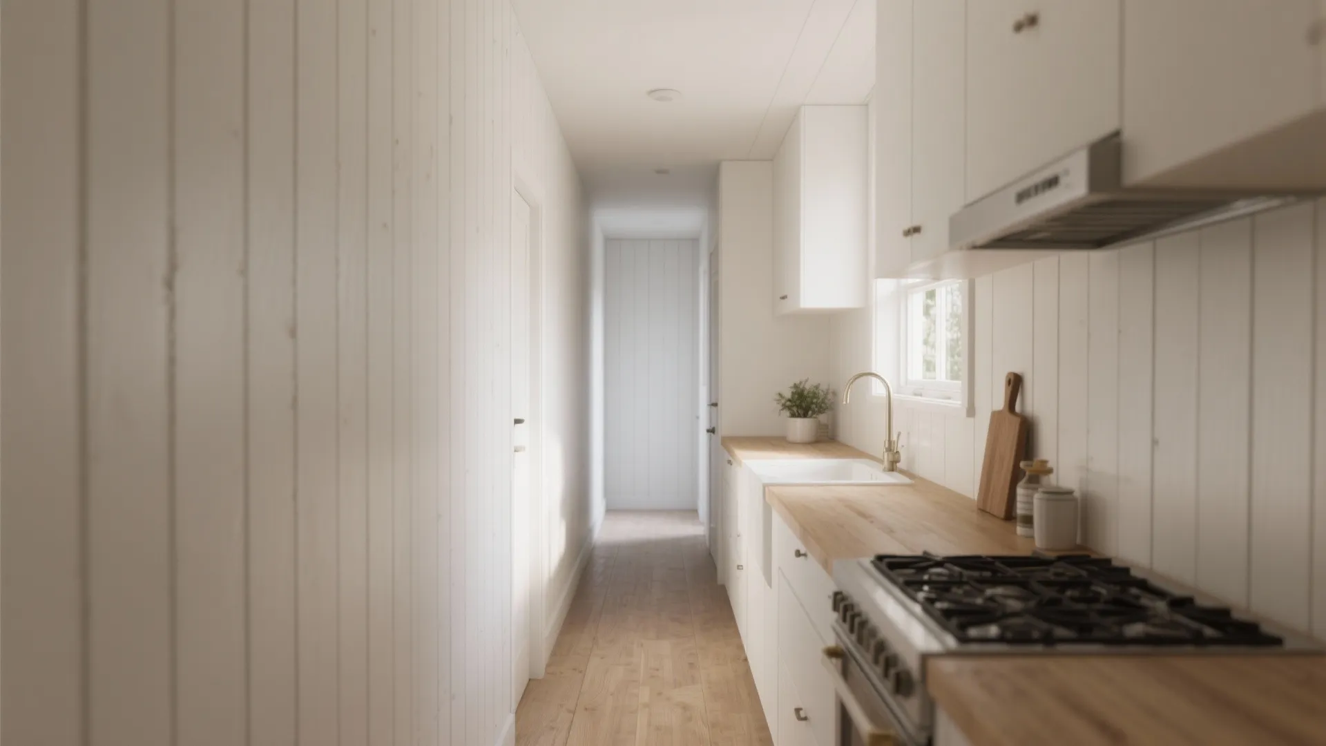 1. Vertical Shiplap for Height Illusion