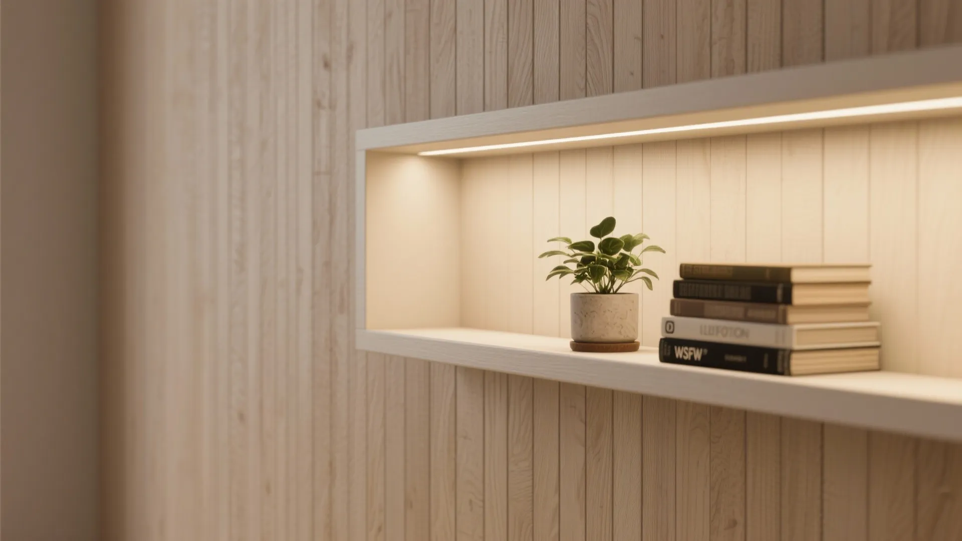 1. Vertical Shiplap with Hidden Shelves