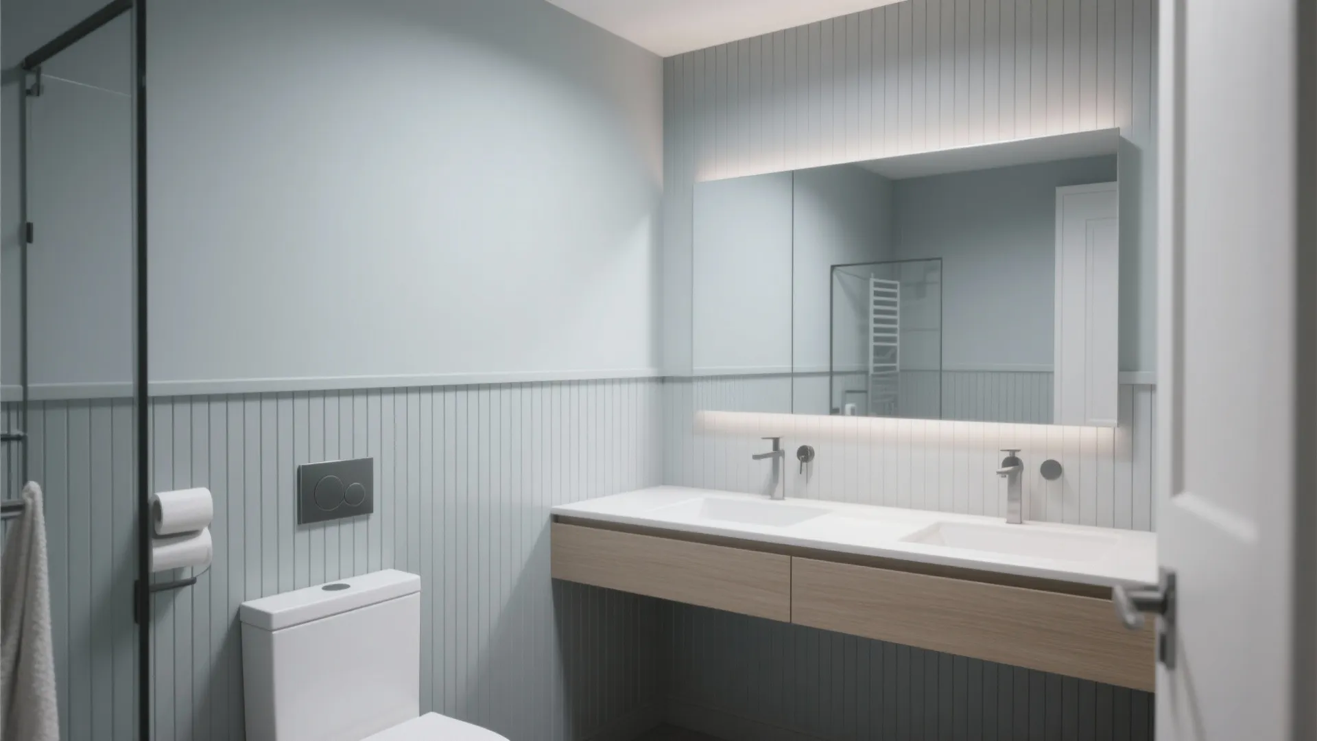 6. Vertical Slat Wainscoting