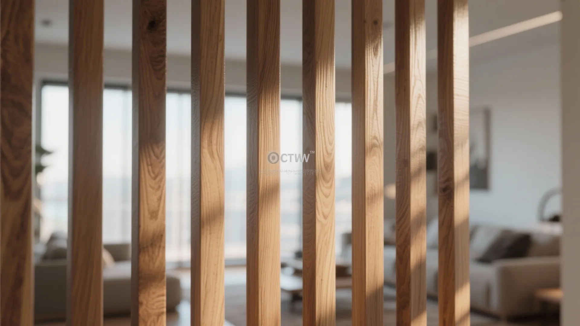 4. Vertical slat screens for modern texture