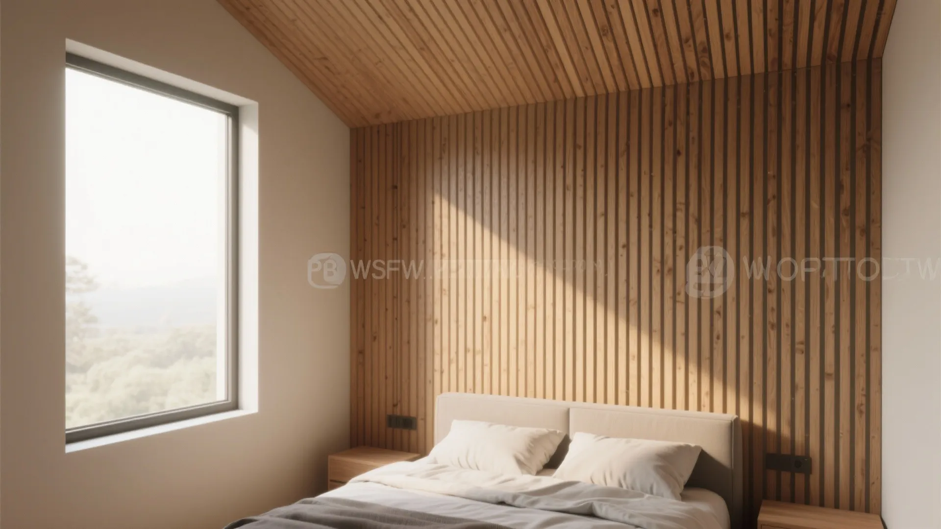 4. Vertical slat wall for added height