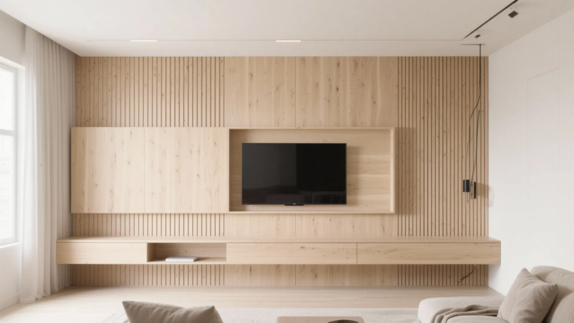 1) Vertical Slat Panels: Light, Tall, and Timeless