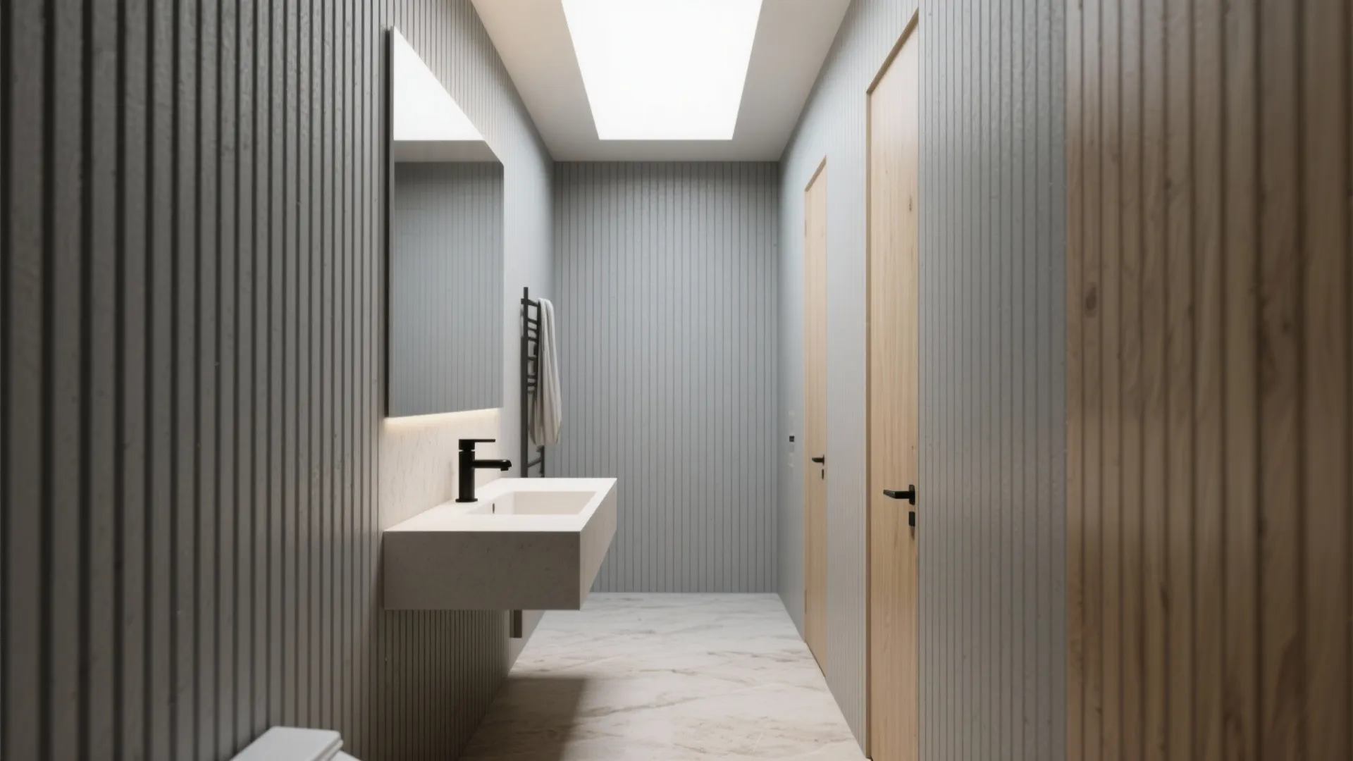 1. Vertical Slat Panels to Stretch Height