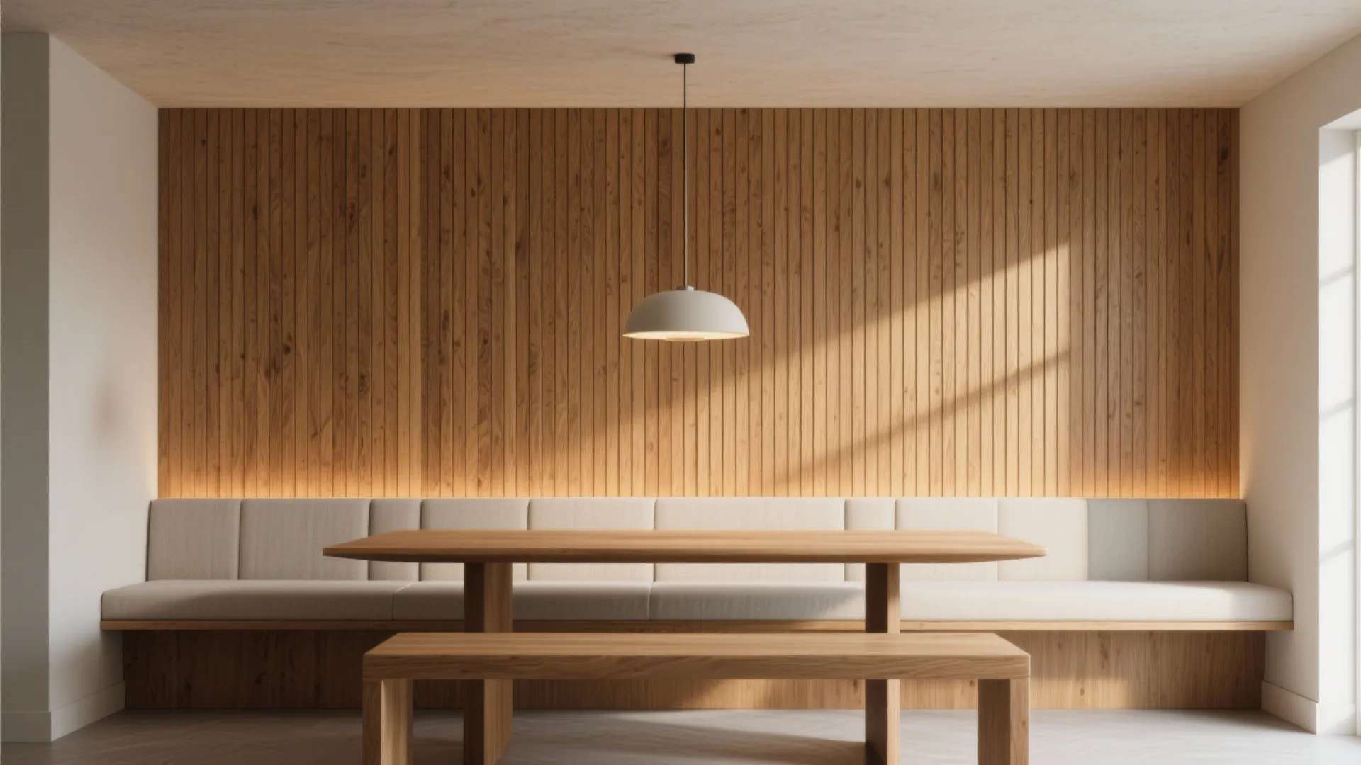 1. Vertical Wood Slats for Height and Warmth