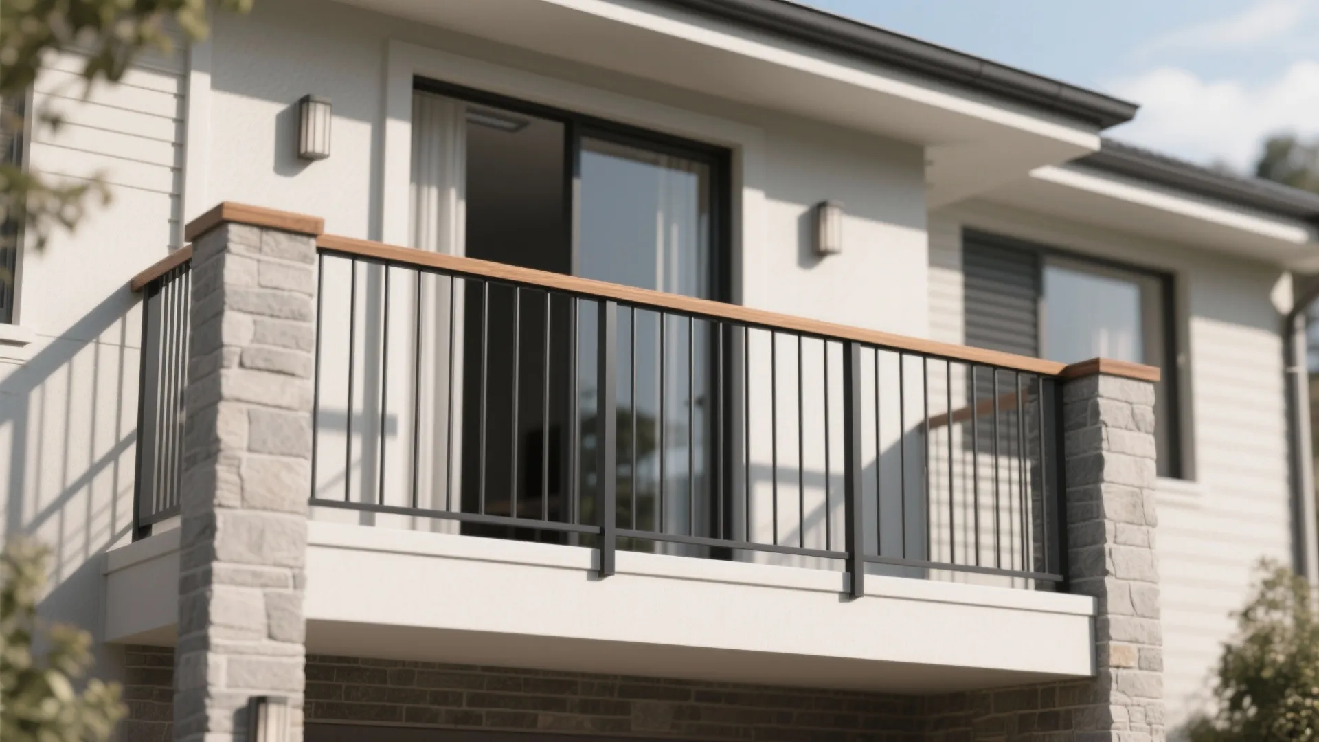 Vertical slats or rods for rhythm, safety, and easy maintenance