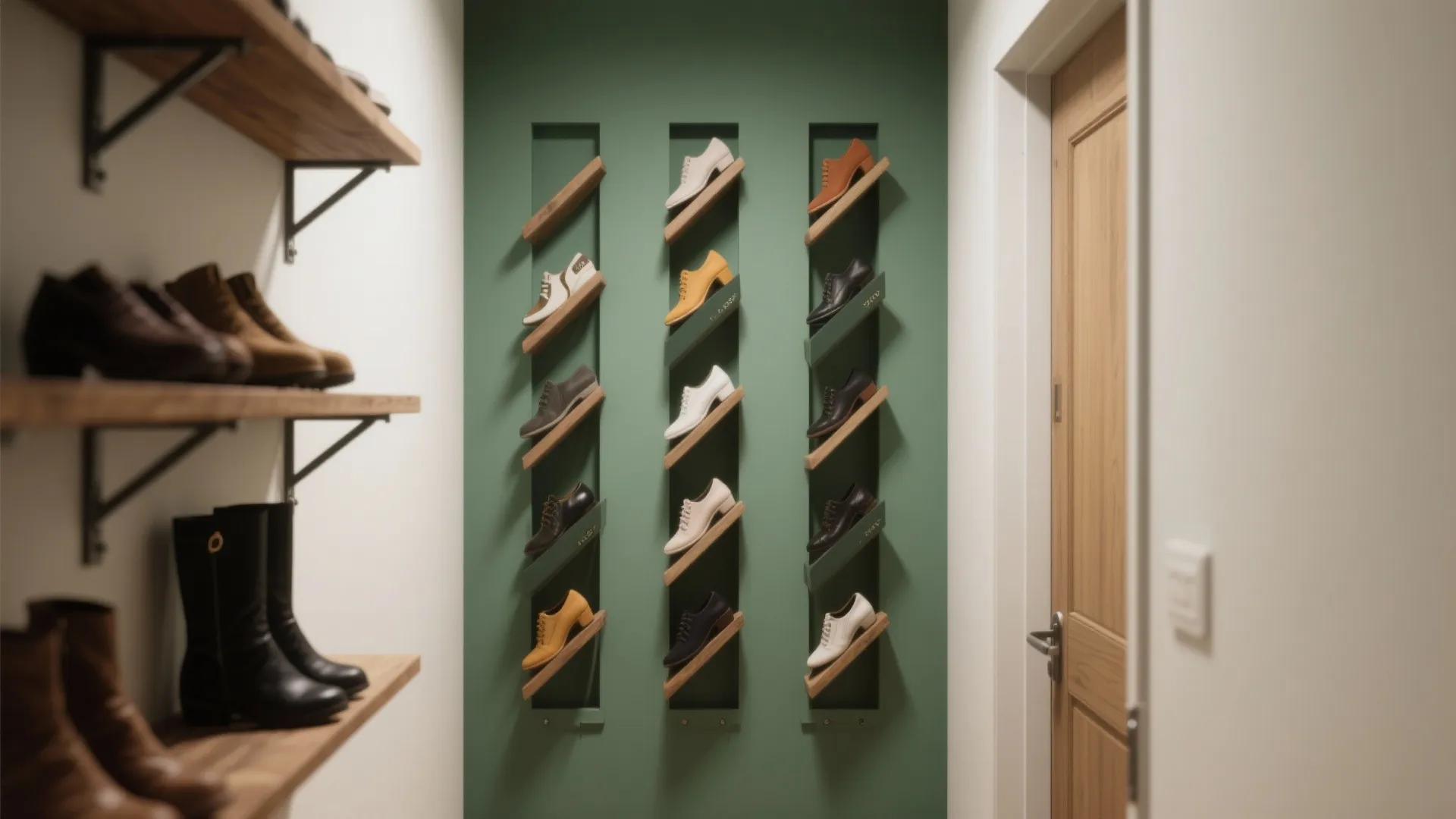 1. Vertical wall-mounted slots