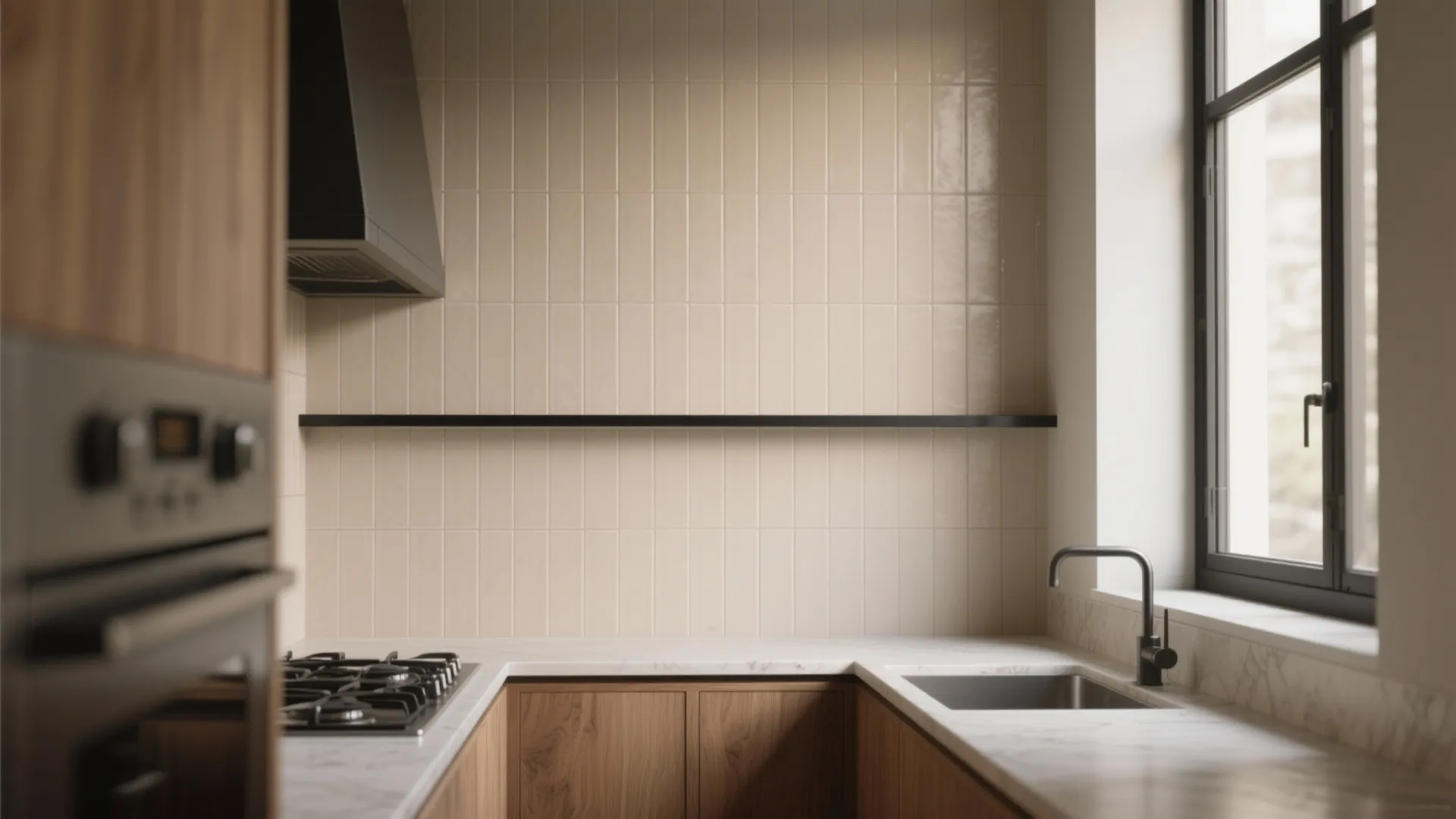 Vertical Stack Pattern to Stretch Small Walls