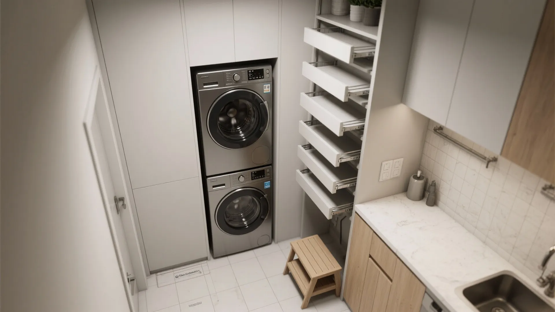 3. Stack vertically and share utilities