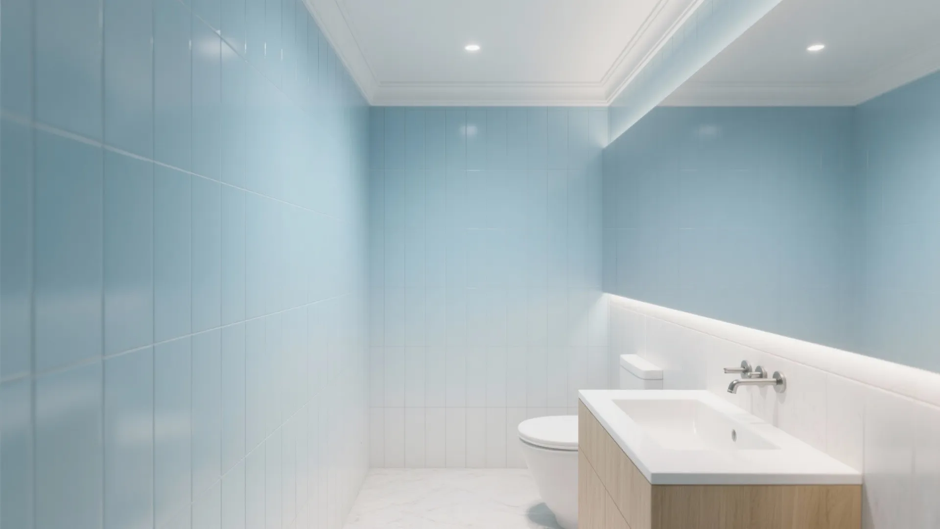 Vertical stacking to visually raise the ceiling