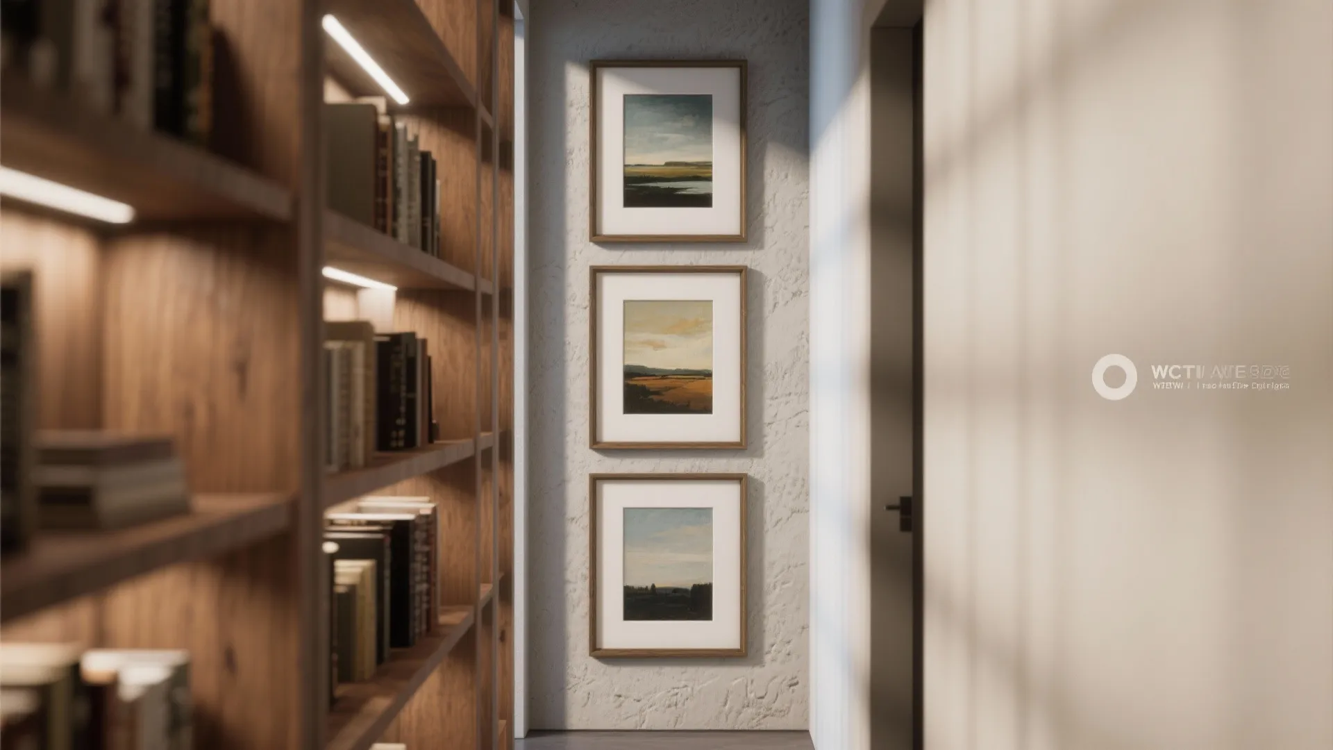 3. Vertical stack mix for narrow walls